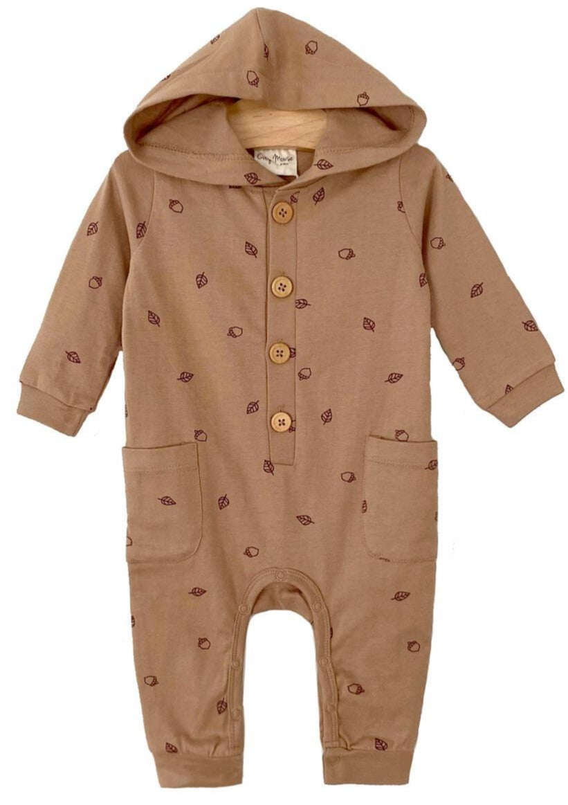 City Mouse | Hooded Romper | Acorns