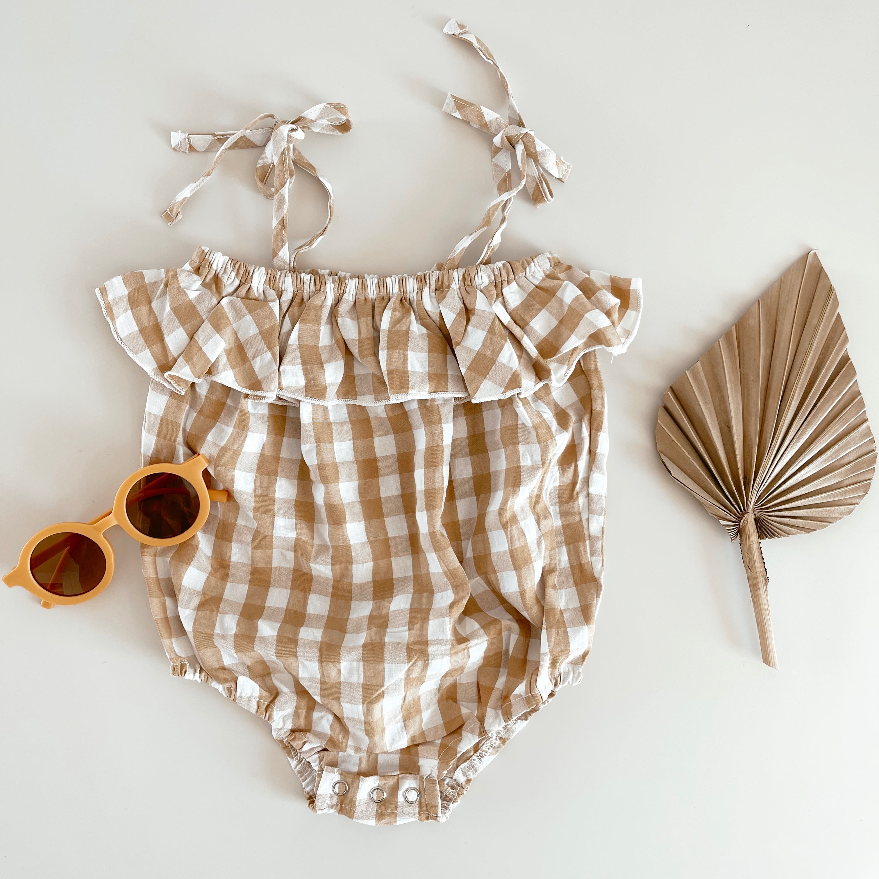 Cricket + Ruby | Gingham Bubble Romper