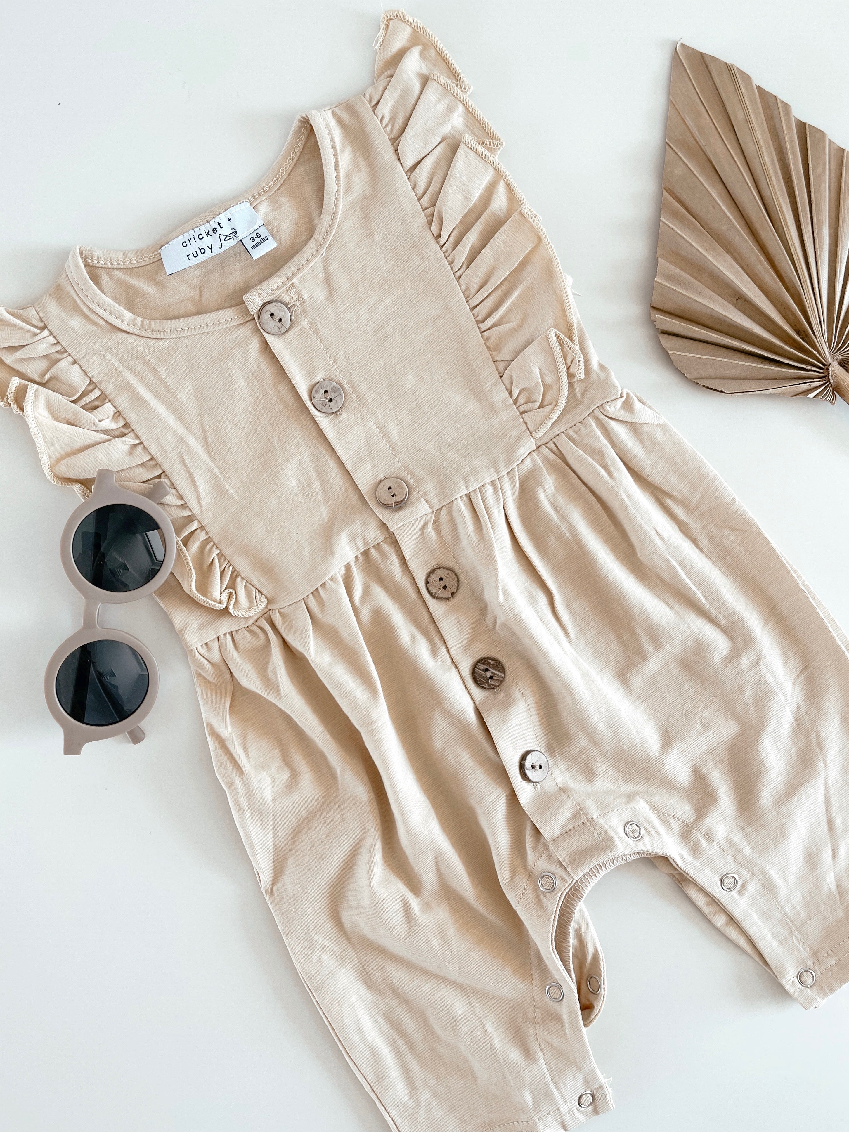 Cricket + Ruby | Flutter Sleeve Romper