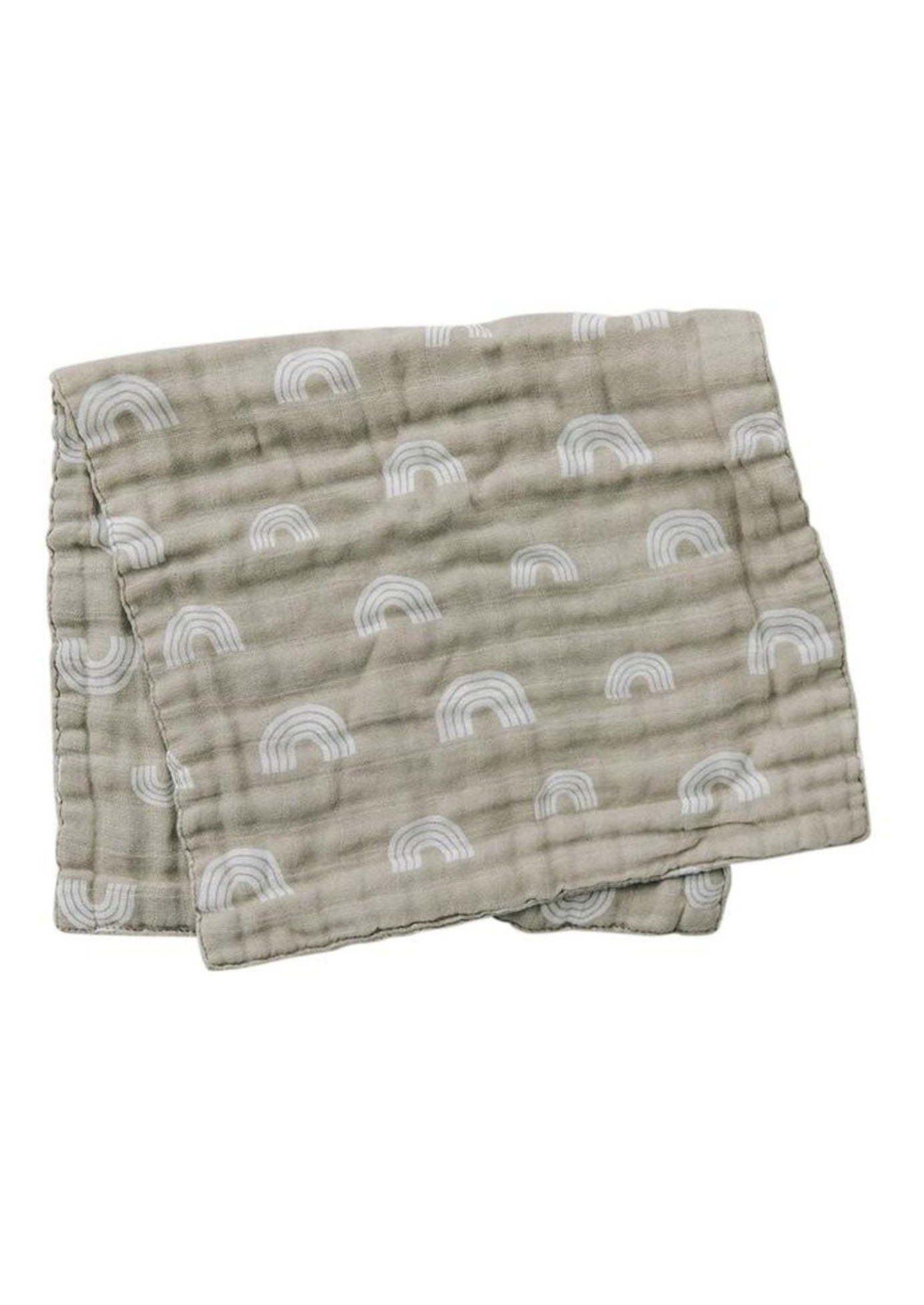 Mebie Baby | Sand Rainbow Burp Cloth