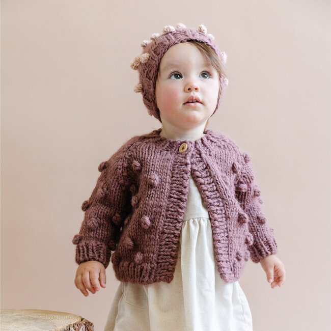 The Blueberry Hill | Popcorn Cardigan | Mauve