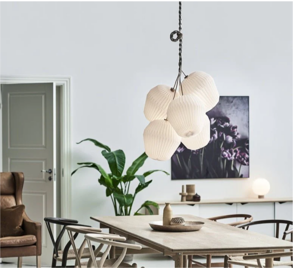 bouqet ceiling pendant in dining room