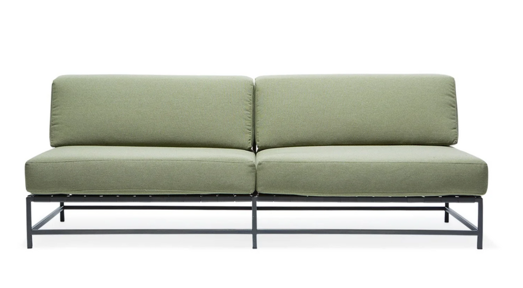 Outdoor love seat in green