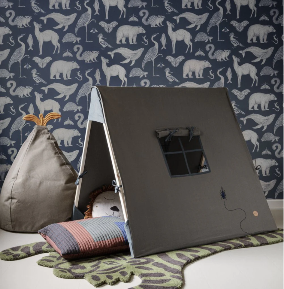 tent with beetle embroidery play tent