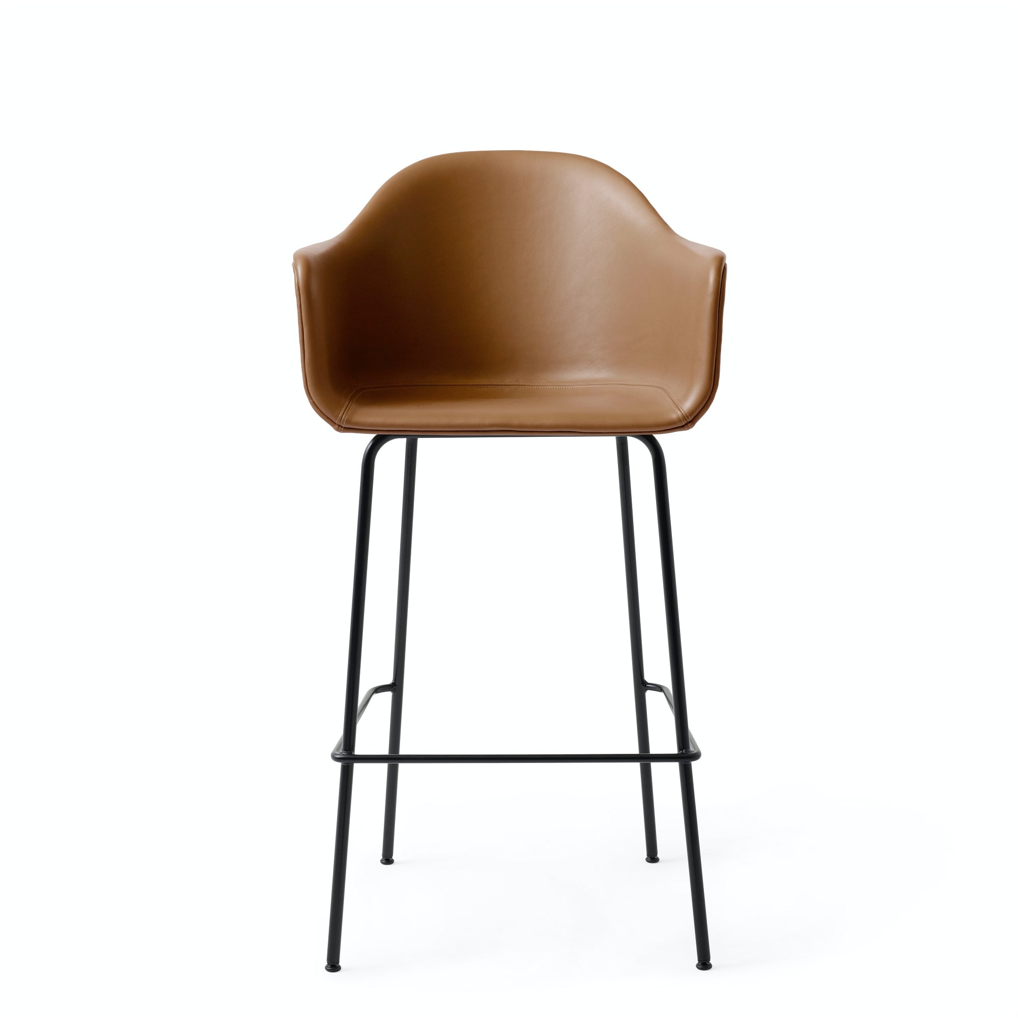 Harbour Bar & Counter Side Chair - Bar Height / Cognac Dakar Leather