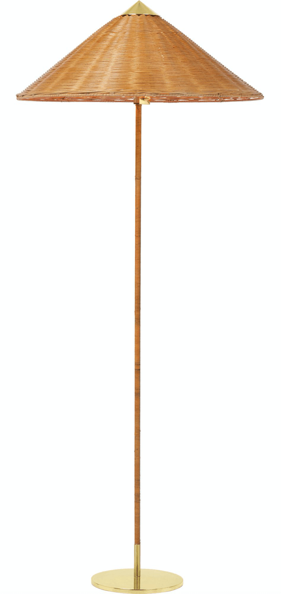 9602 Floor Lamp - Wicker