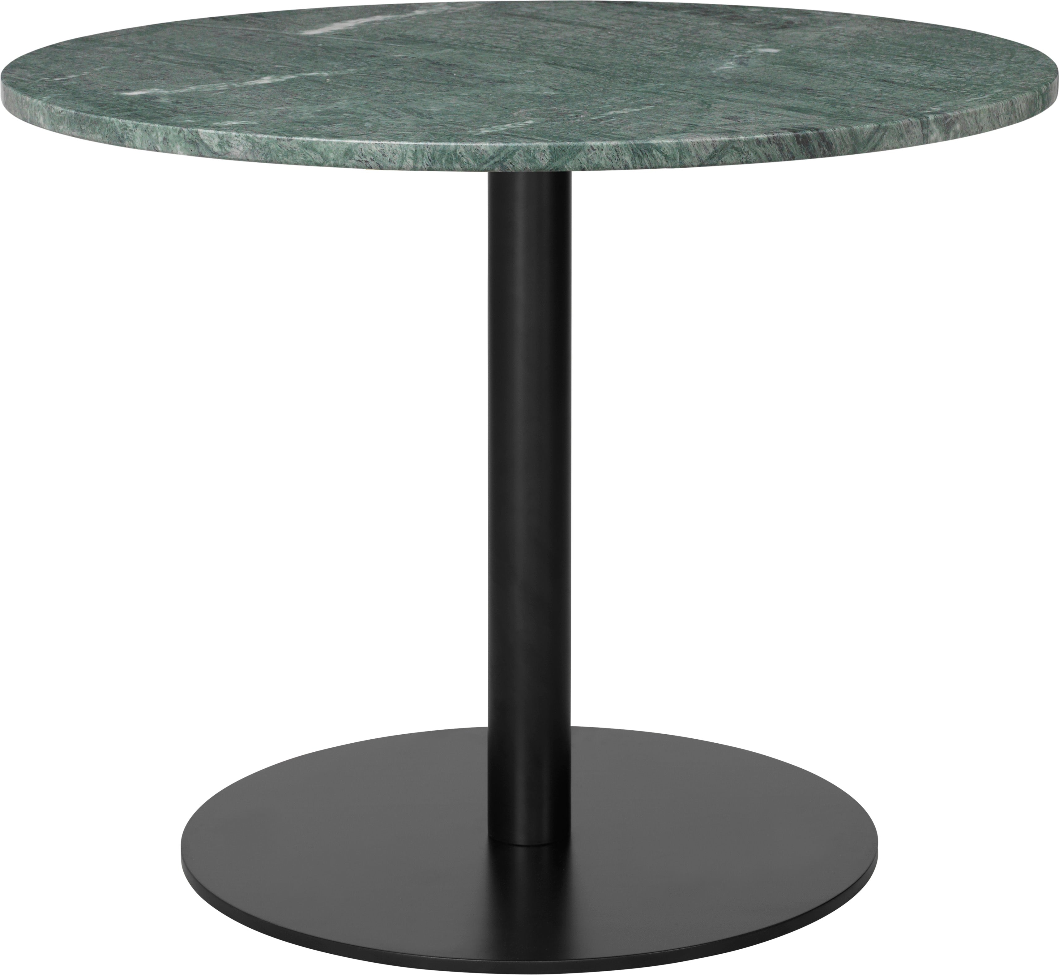 Gubi 1.0 Round Lounge Table - Ø80 - Black / Green Guatemala