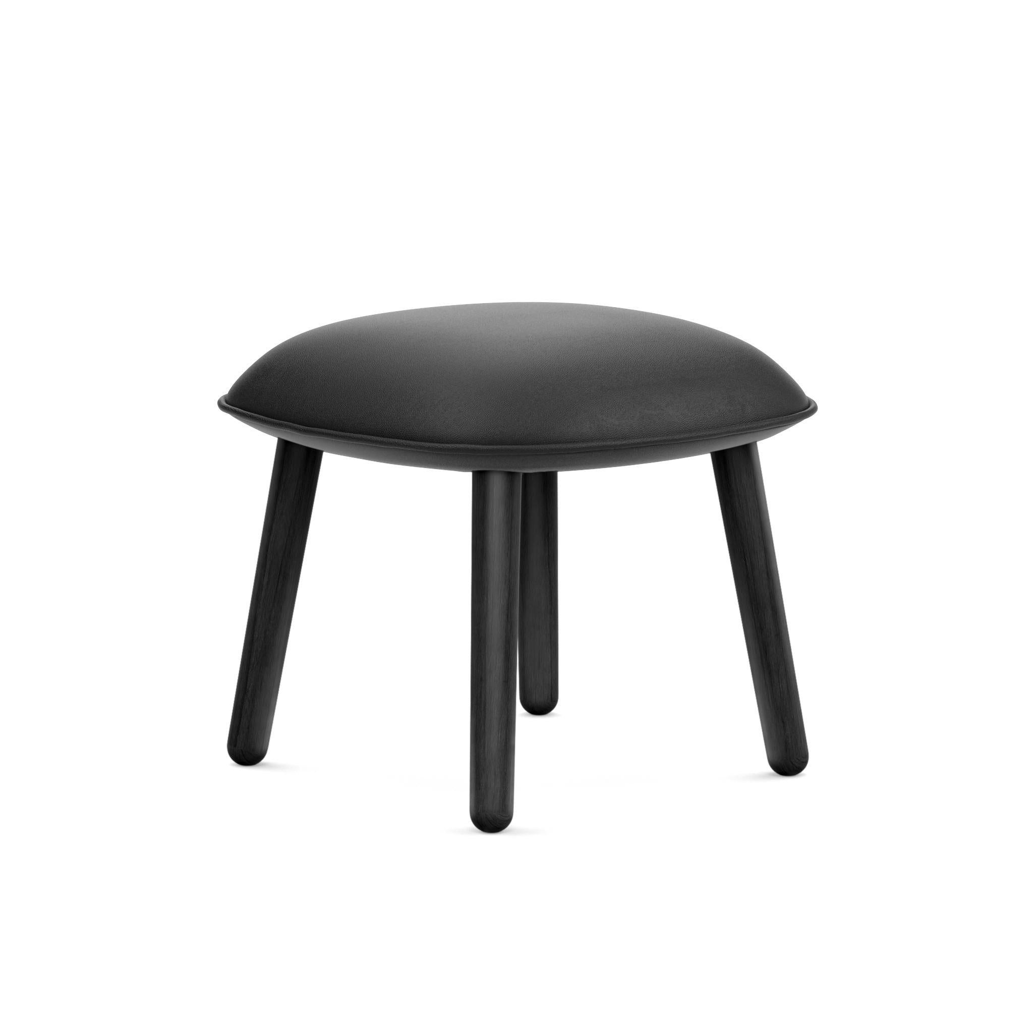 Ace Footstool - Black Legs - Camira-Synergy-LDS19