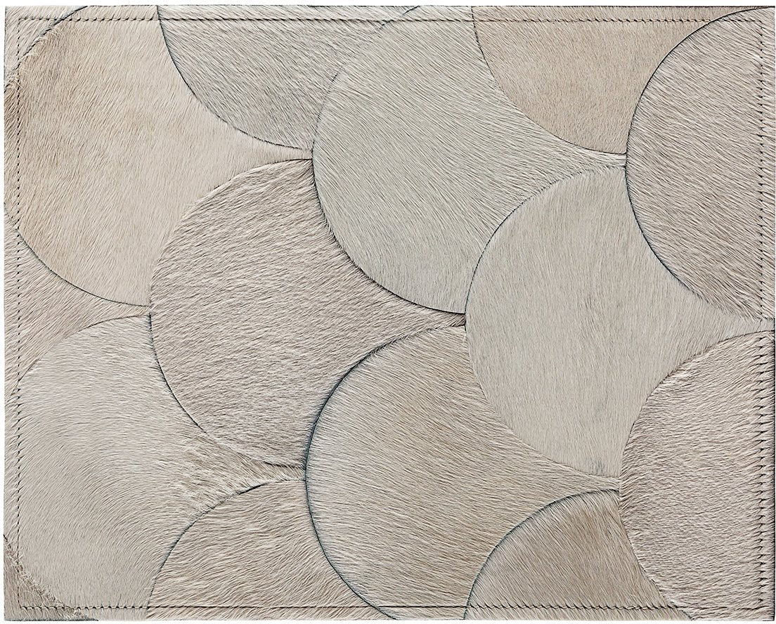 Amy Cowhide Rug - Ivory - 4 x 6