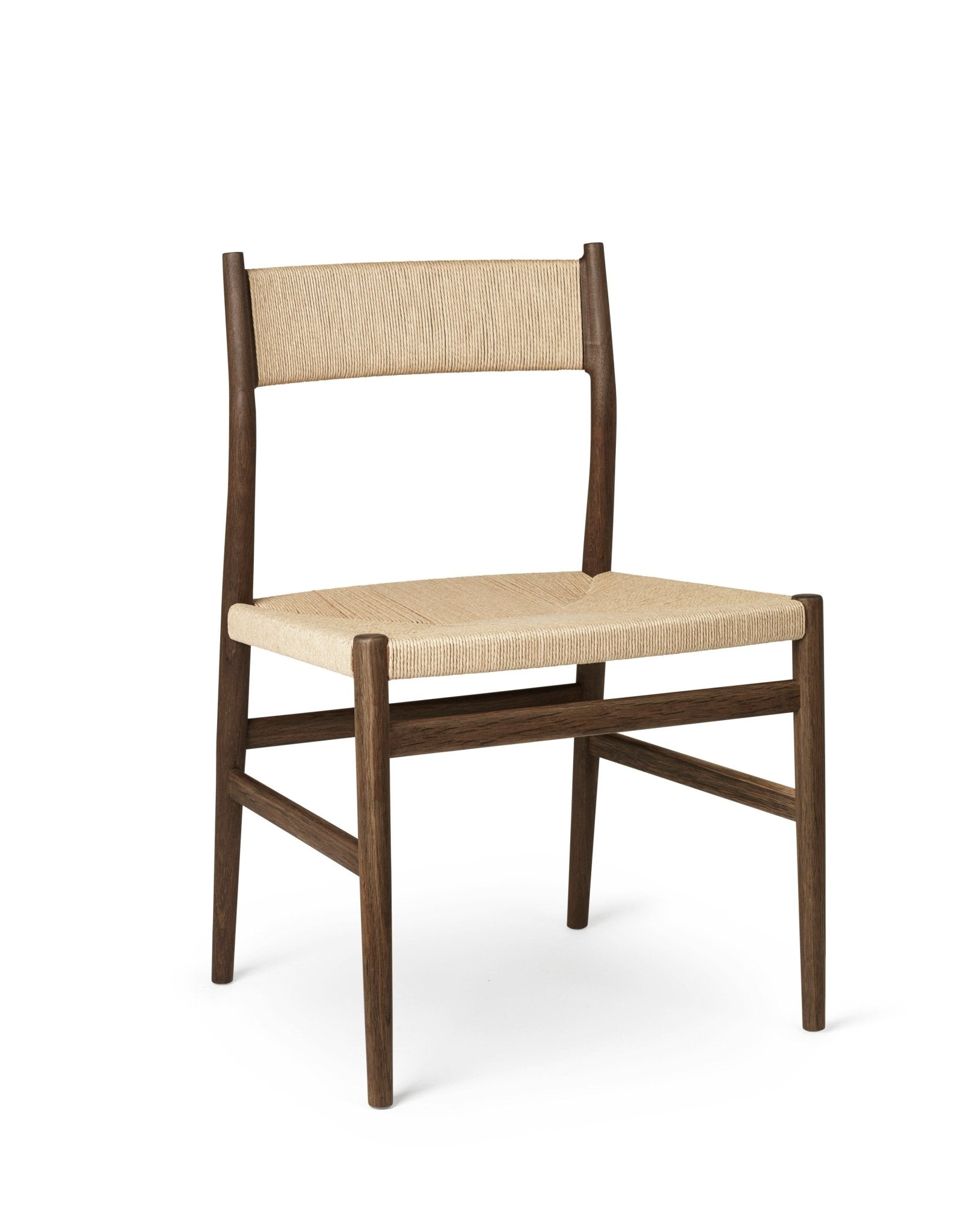 Arv Dining Chair - Woven Seat - Fumed Oak / Woven