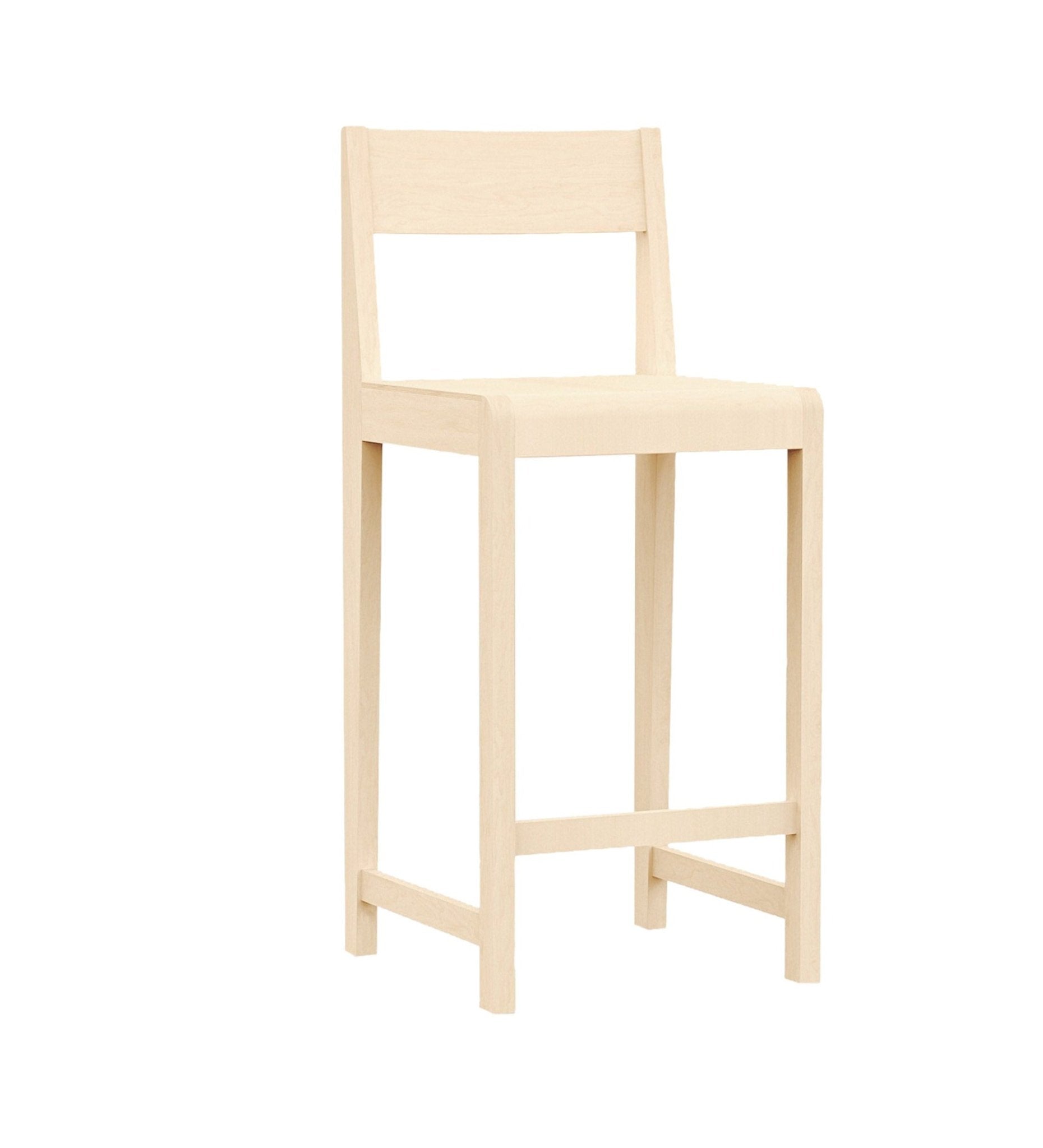 Bar Chair 01 - Short- 25.6" / Natural Wood