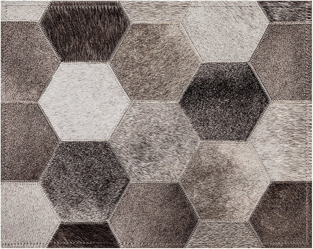 Bennet Cowhide Rug - Grey - 4 x 6