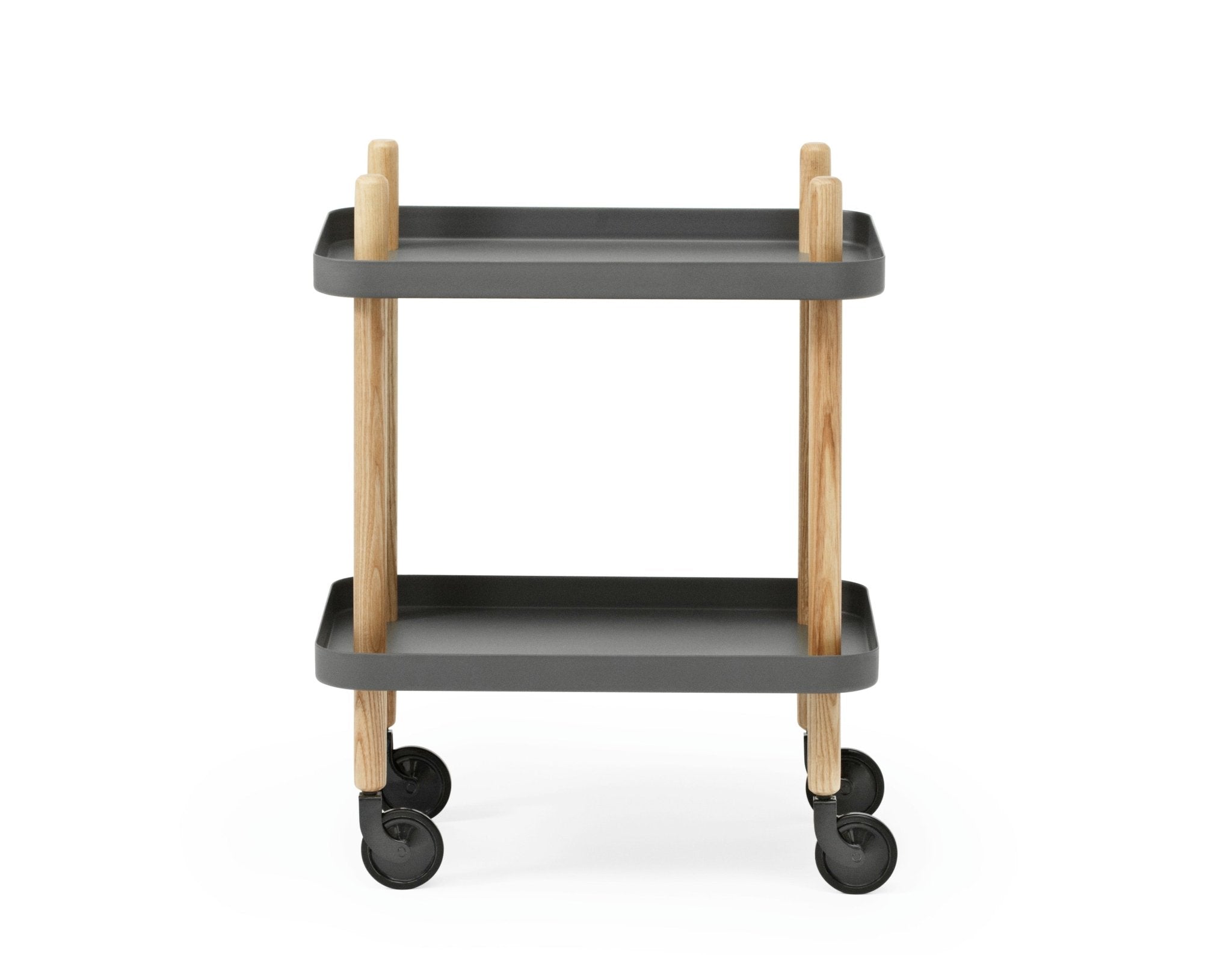 Block Mobile Side Table - Dark Gray