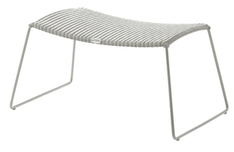 Breeze Footstool - White Grey