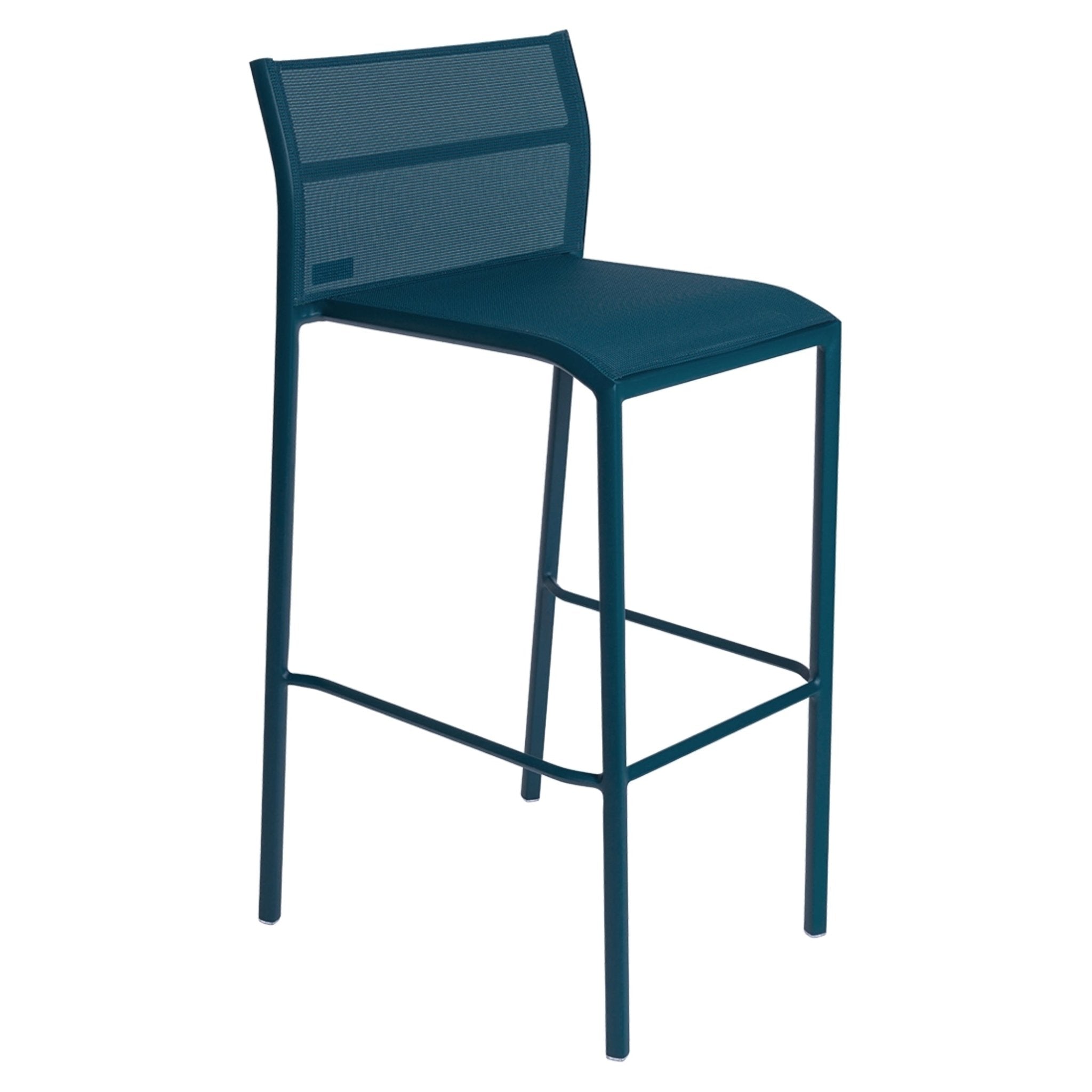 Cadiz High Barstool - Stereo Fabric - Set of 2 - Acapulco Blue