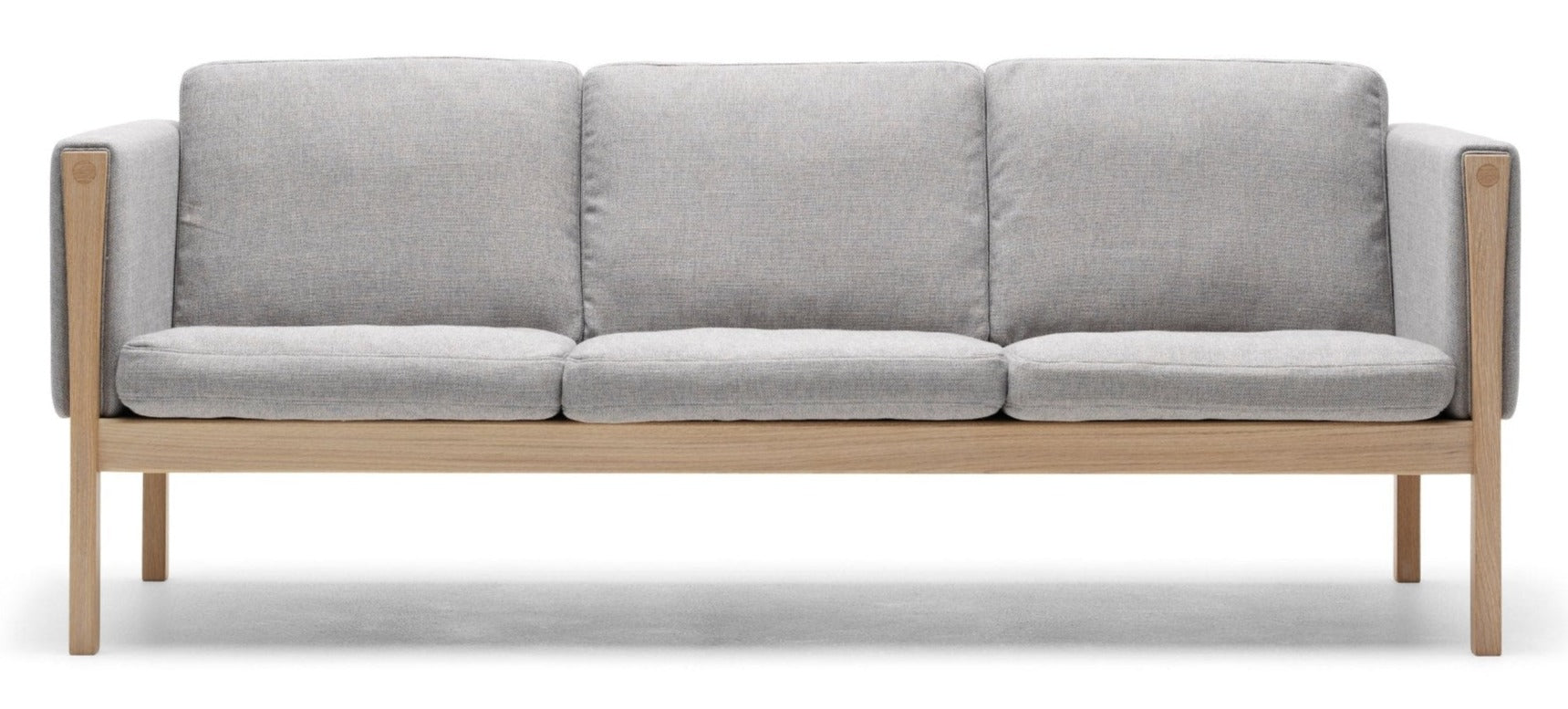 CH163 Sofa - Soaped Oak / Fabric - Gabriel Mood - 04104