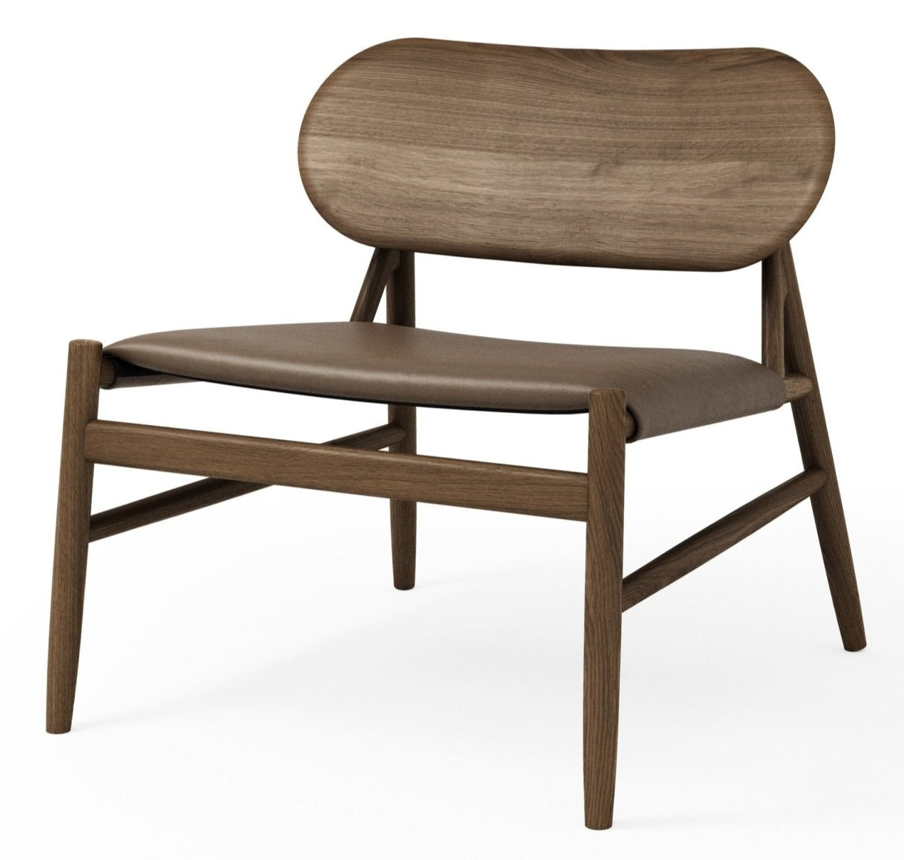Ferdinand Lounge Chair - Fumed Oak / Spectrum Cinnamon Leather