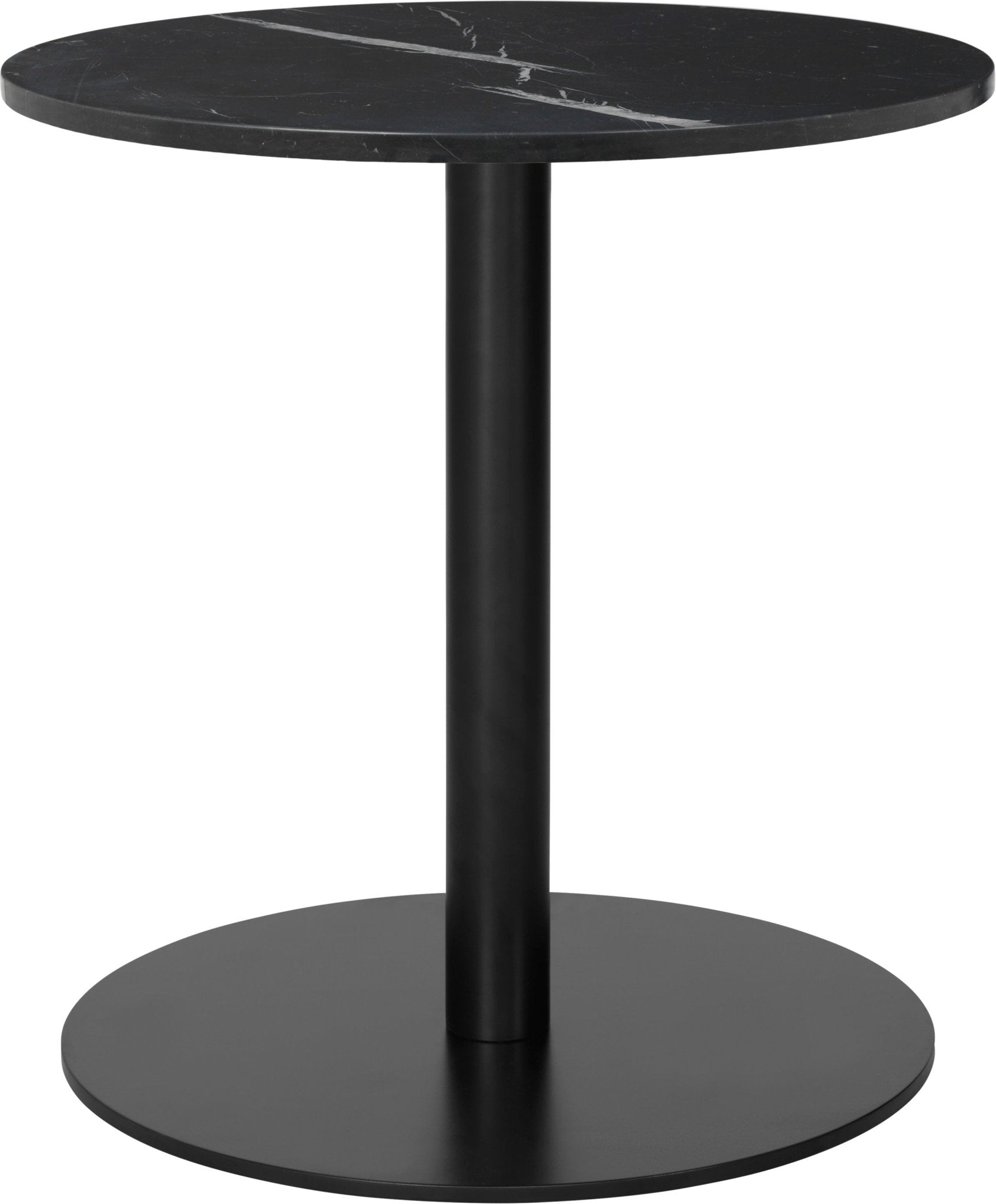 Gubi 1.0 Round Lounge Table - Ø60 - Black / Black Marquina
