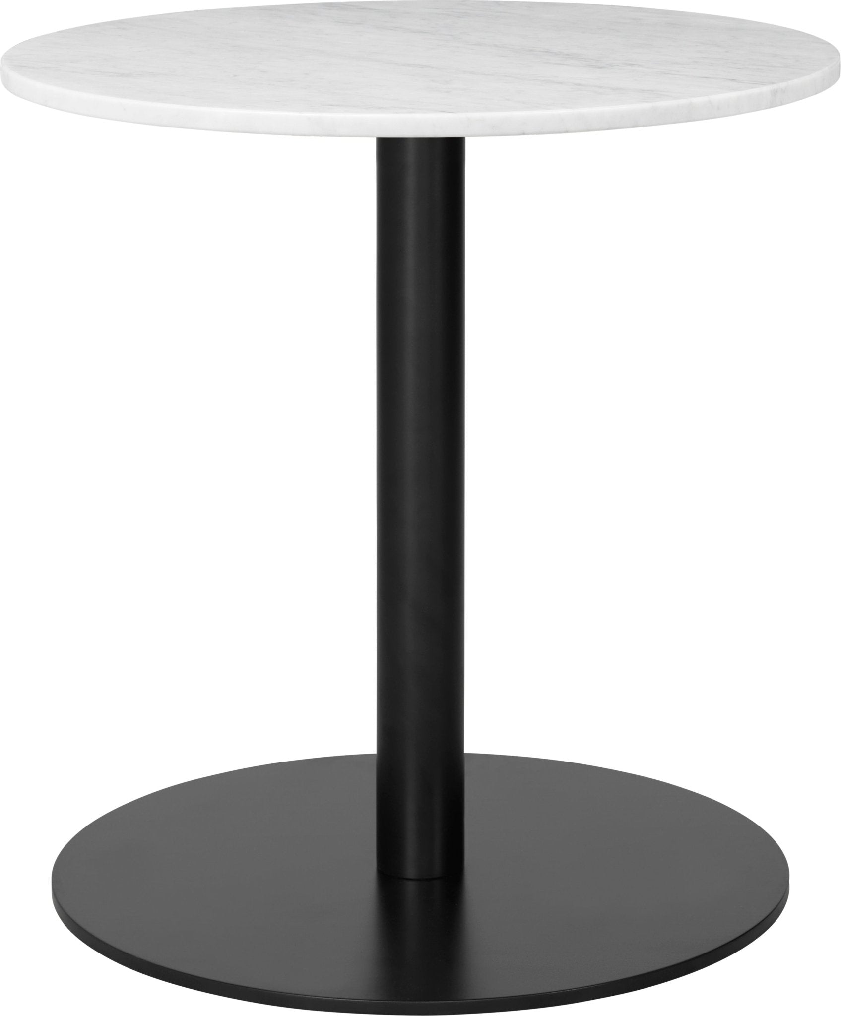 Gubi 1.0 Round Lounge Table - Ø60 - Black / White Carrara