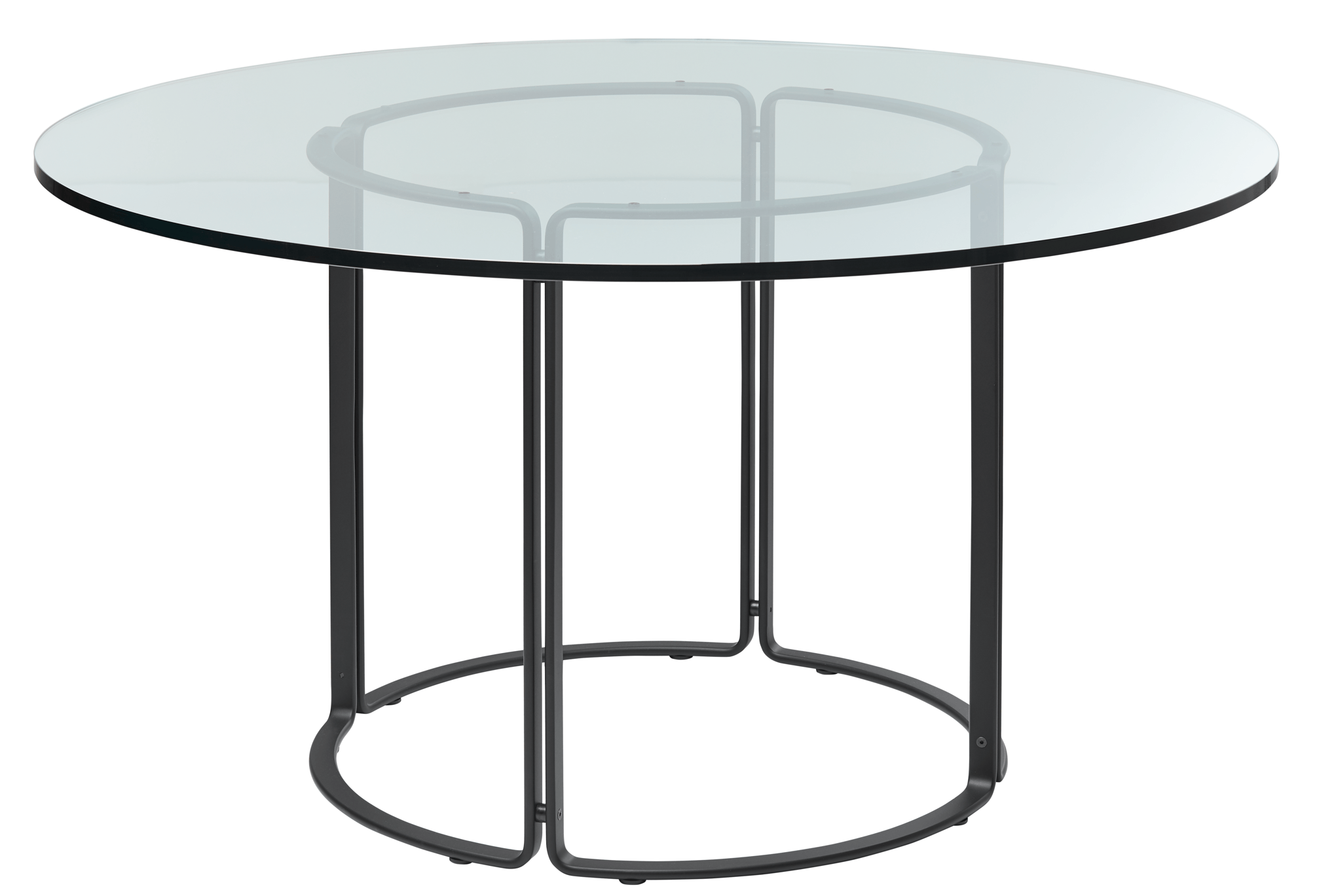 HB 120 Dining Table - Glass / Black