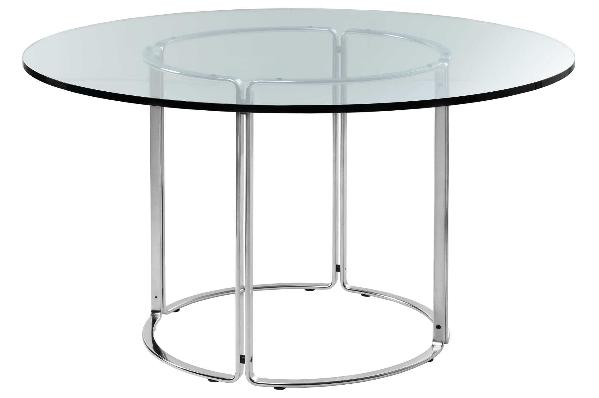 HB 120 Dining Table - Glass / Stainless Steel