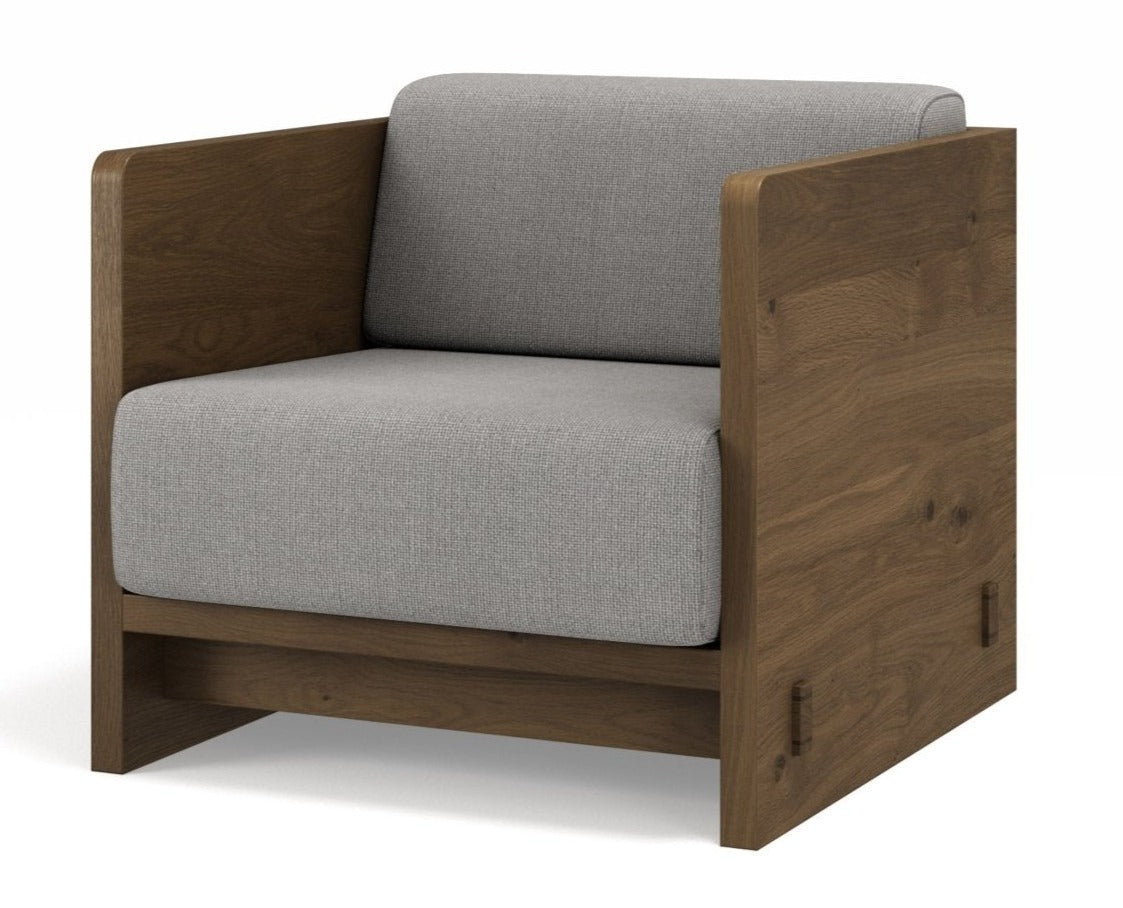 Karm Lounge Chair - Fumed Oak / Hallingdal Grey 0113