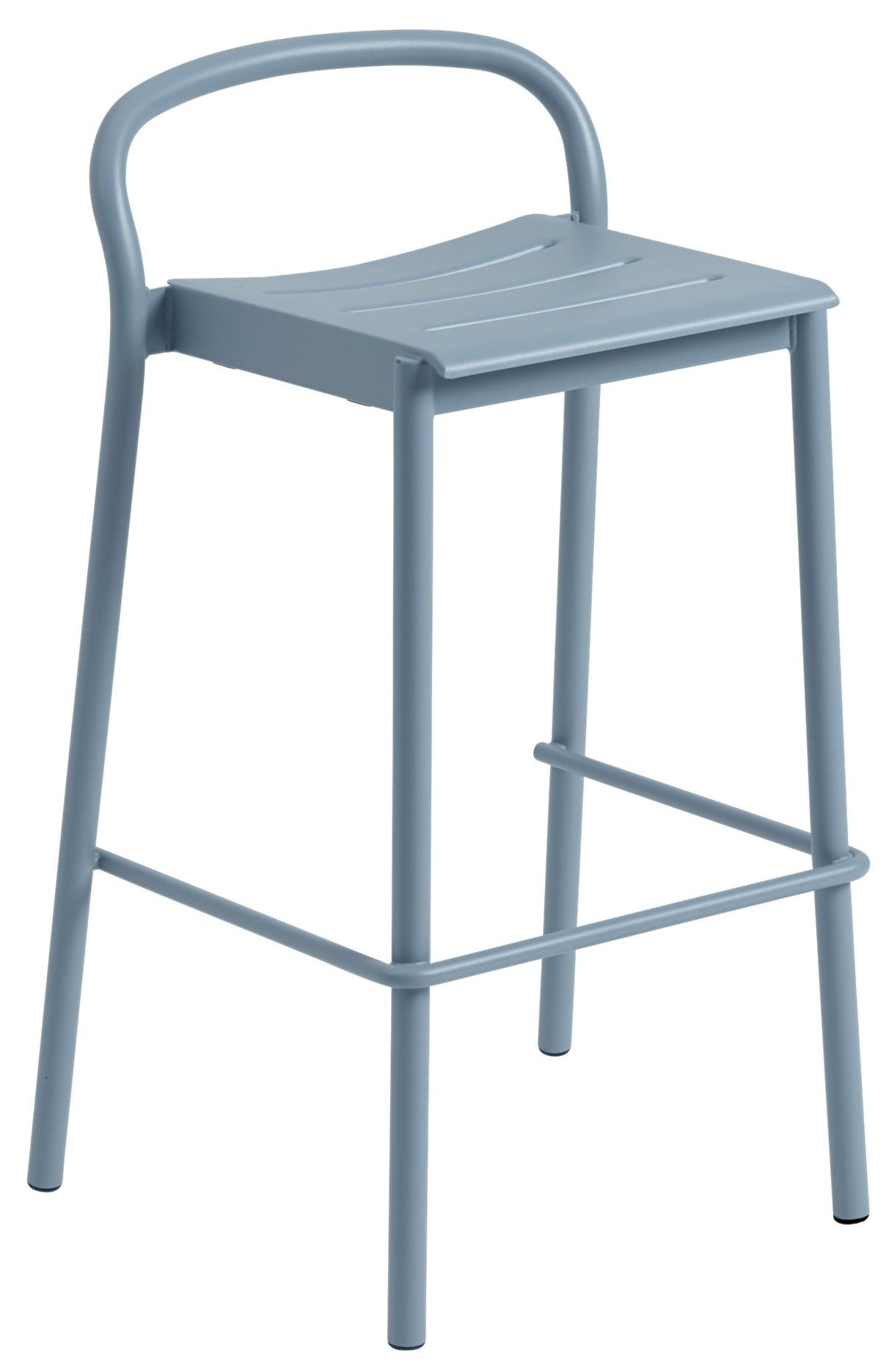 Linear Steel Bar & Counter Stool - Bar Height / Pale Blue