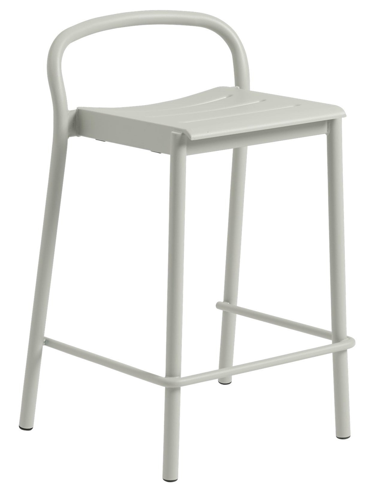 Linear Steel Bar & Counter Stool - Counter Height / Grey