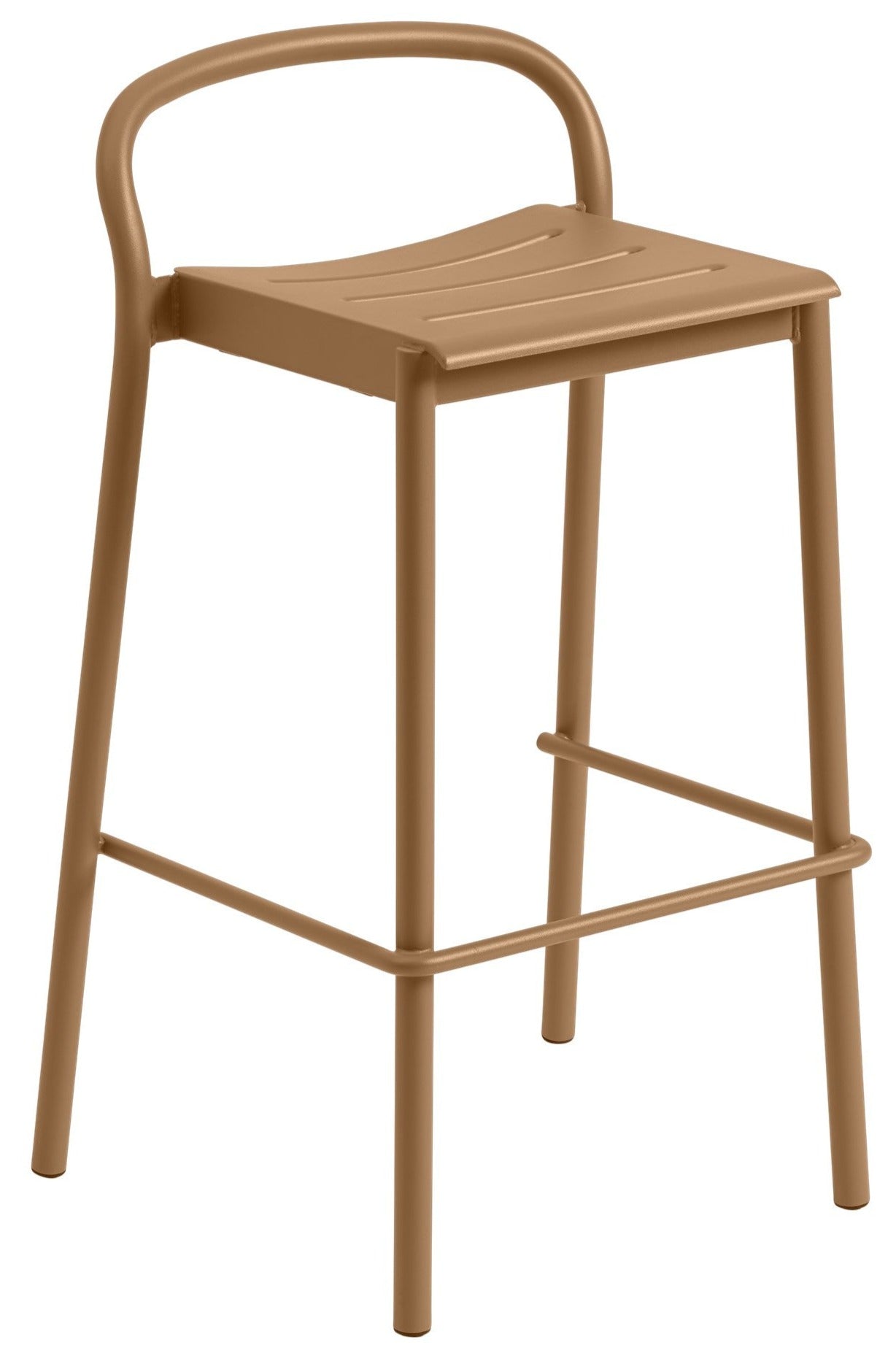 Linear Steel Bar & Counter Stool - Bar Height / Burnt Orange