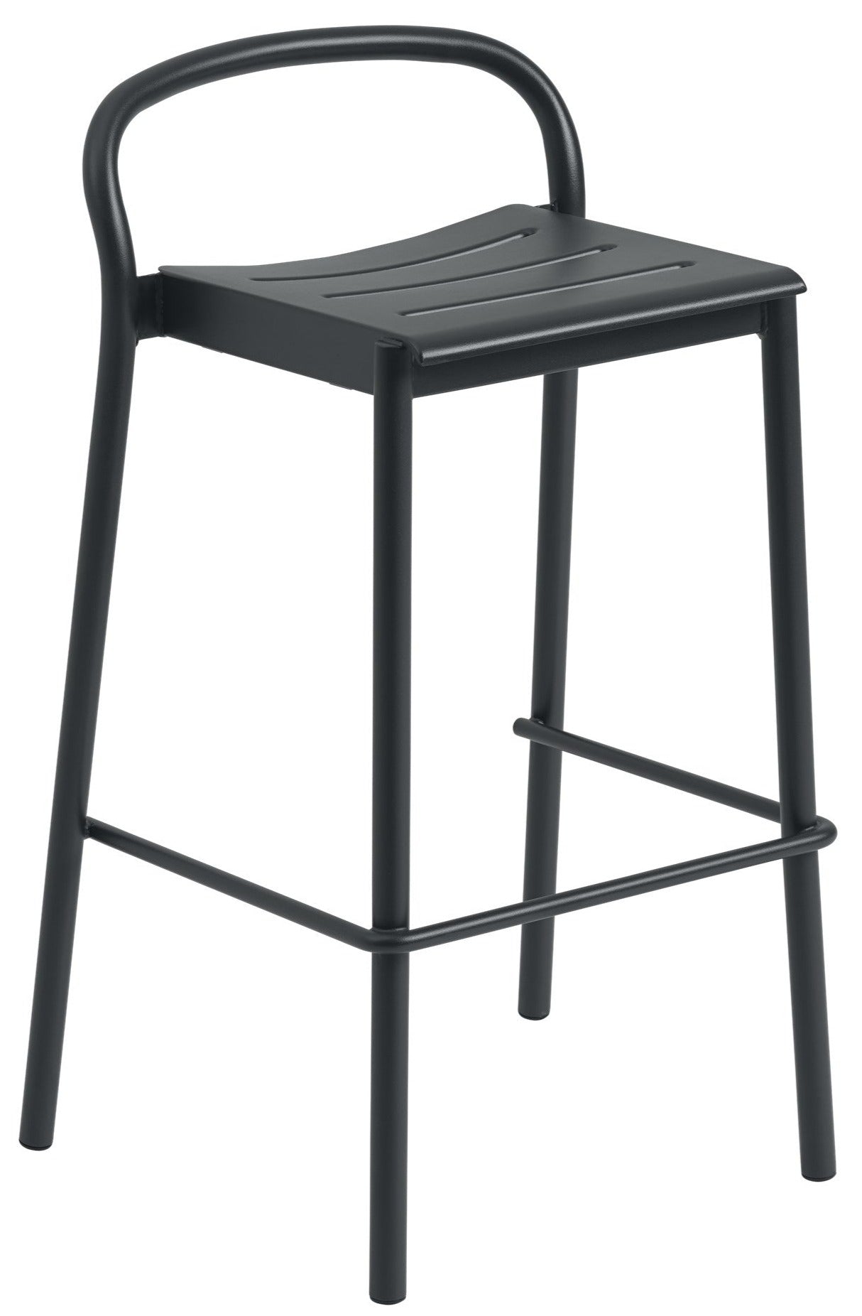 Linear Steel Bar & Counter Stool - Bar Height / Black