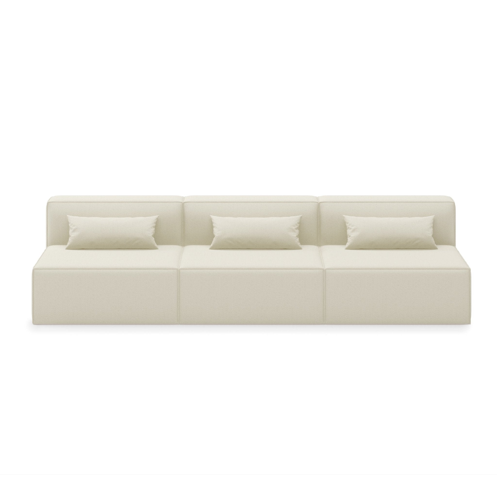 Mix Armless Sofa: 3-Seater - Mowat Sand