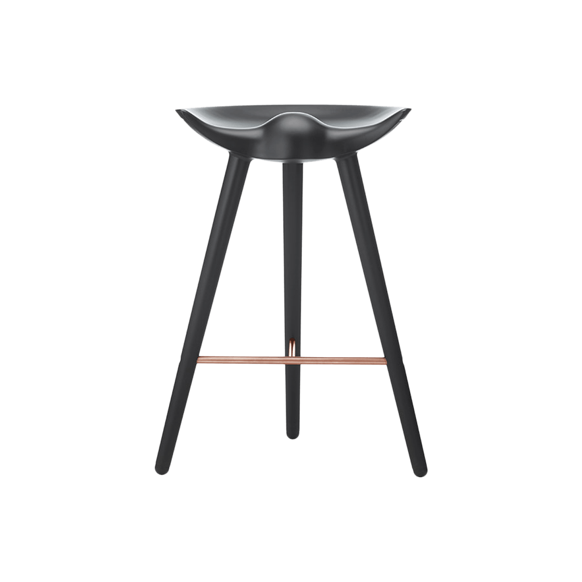 ML42 Counter Stool - Black Stained Beech / Copper