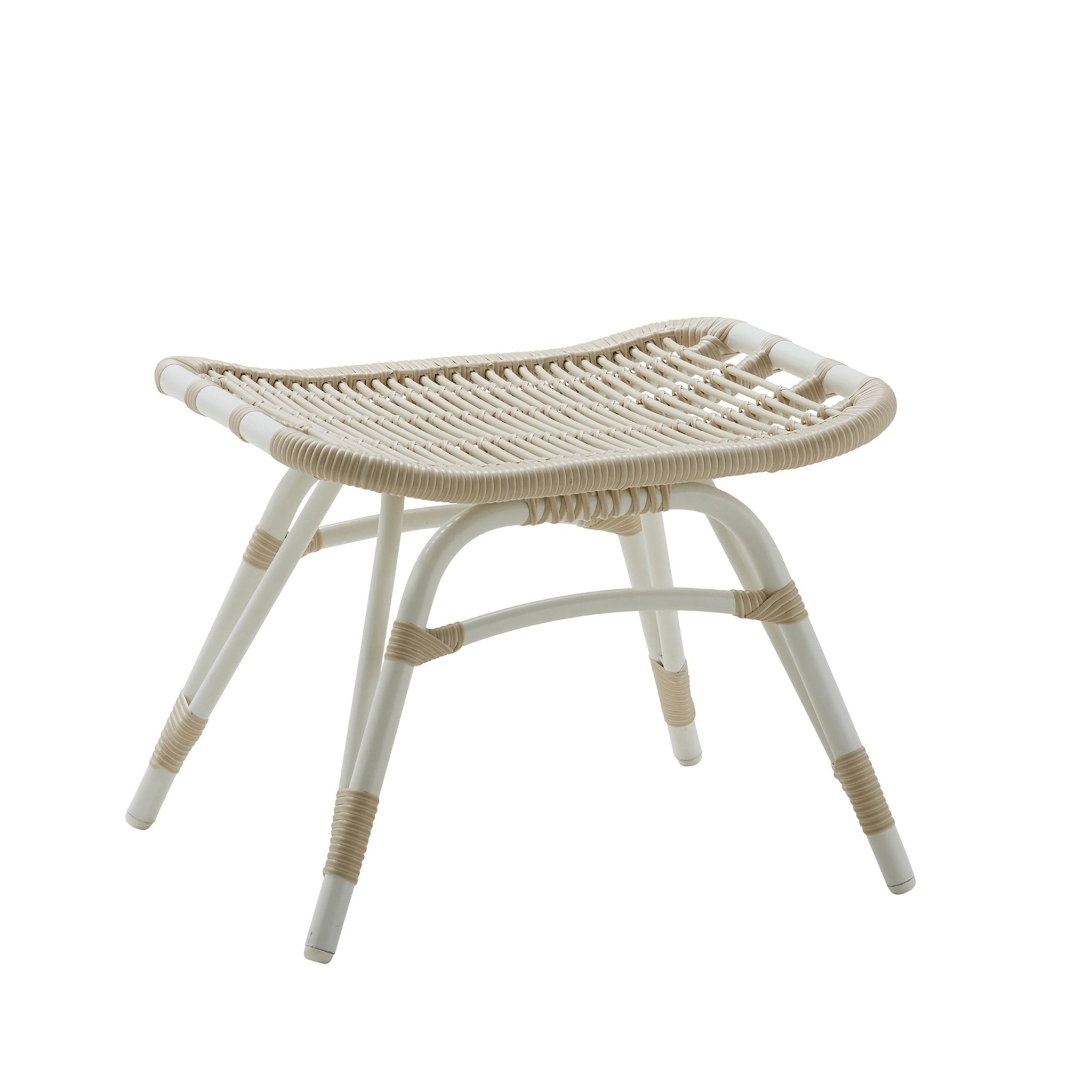 Monet Foot Stool - Exterior - Dove White