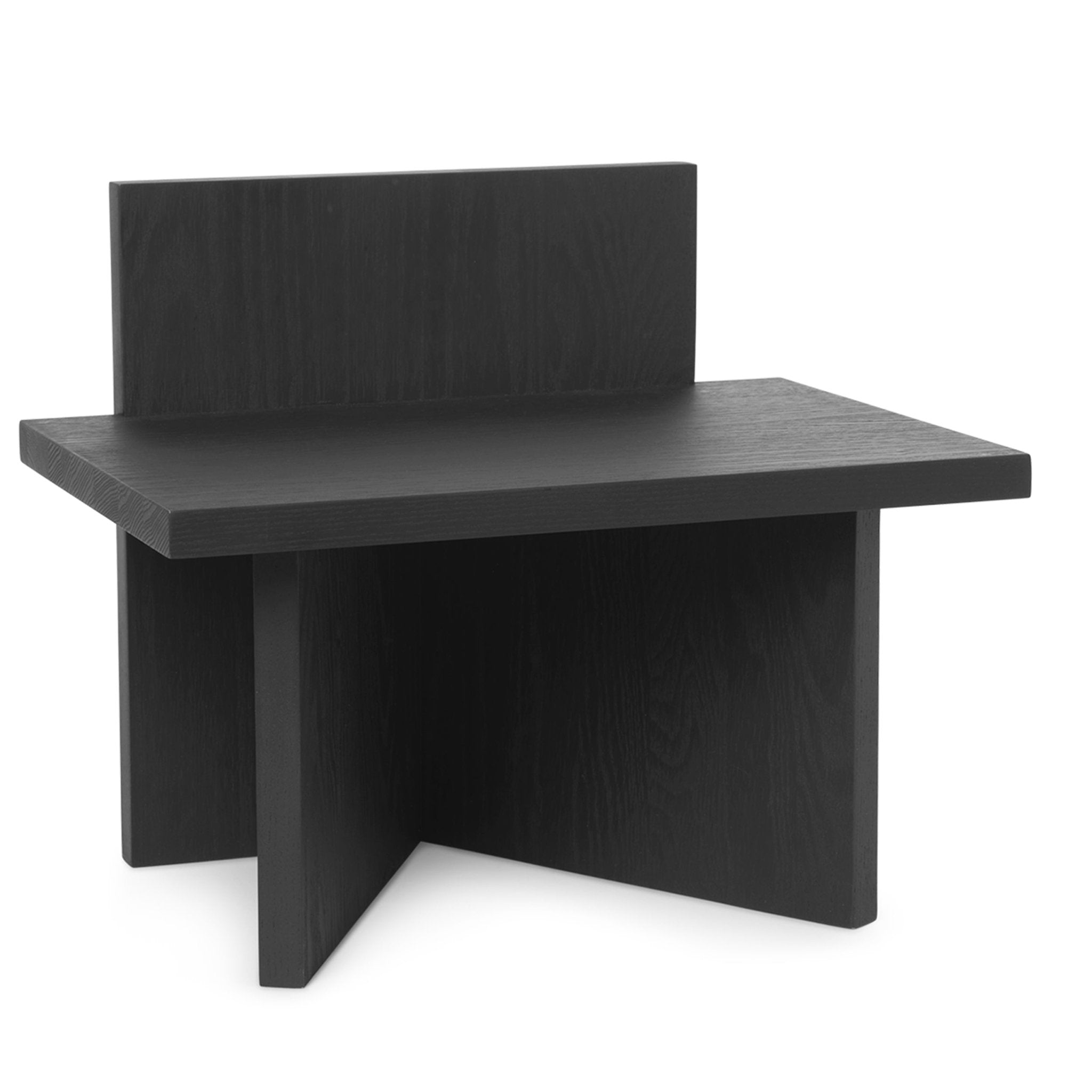 Oblique Stool - Black Stained Ash