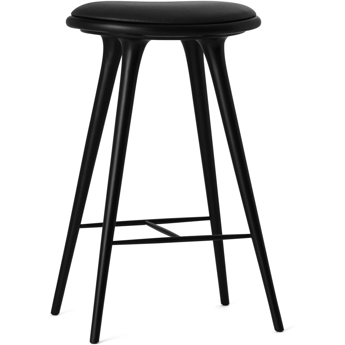 Open Box - Black Stained Beech Space Stool - Bar Height