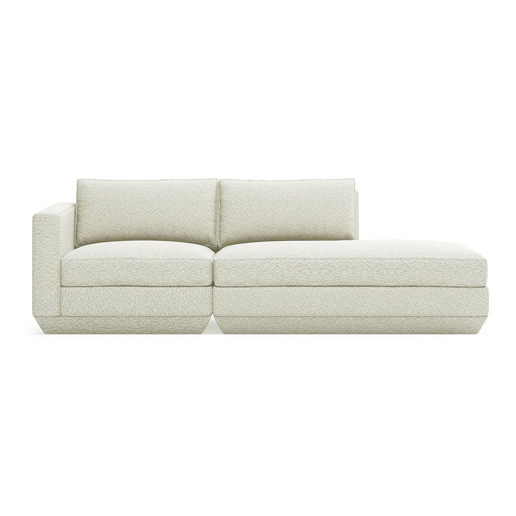 Podium Lounge Sofa: 2-Seater - Copenhagen Fossil / Right Facing