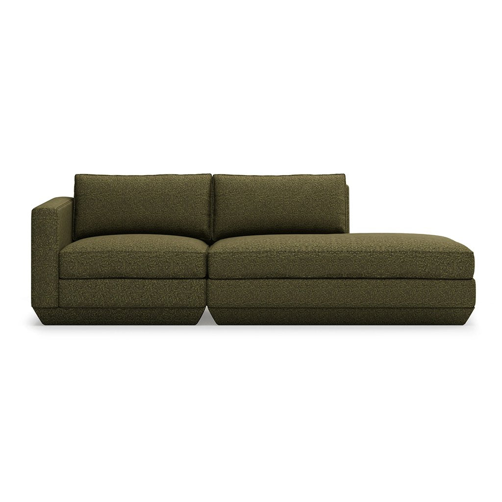 Podium Lounge Sofa: 2-Seater - Copenhagen Terra / Right Facing