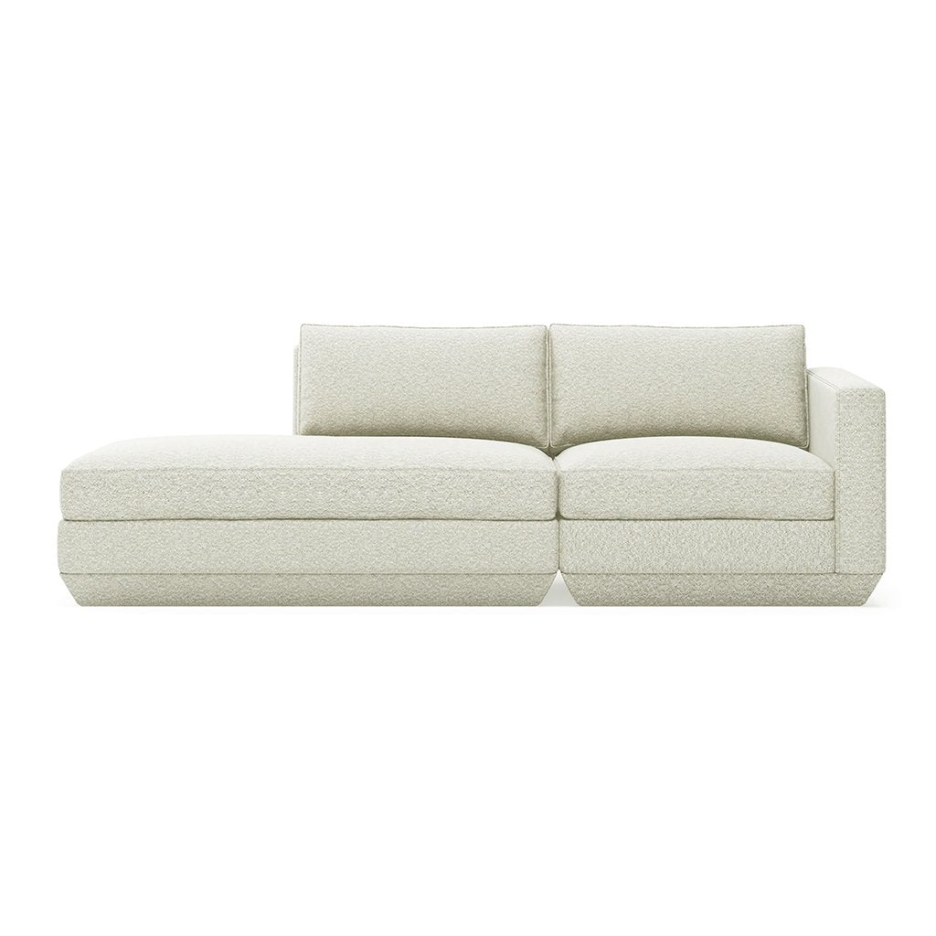 Podium Lounge Sofa: 2-Seater - Copenhagen Fossil / Left Facing