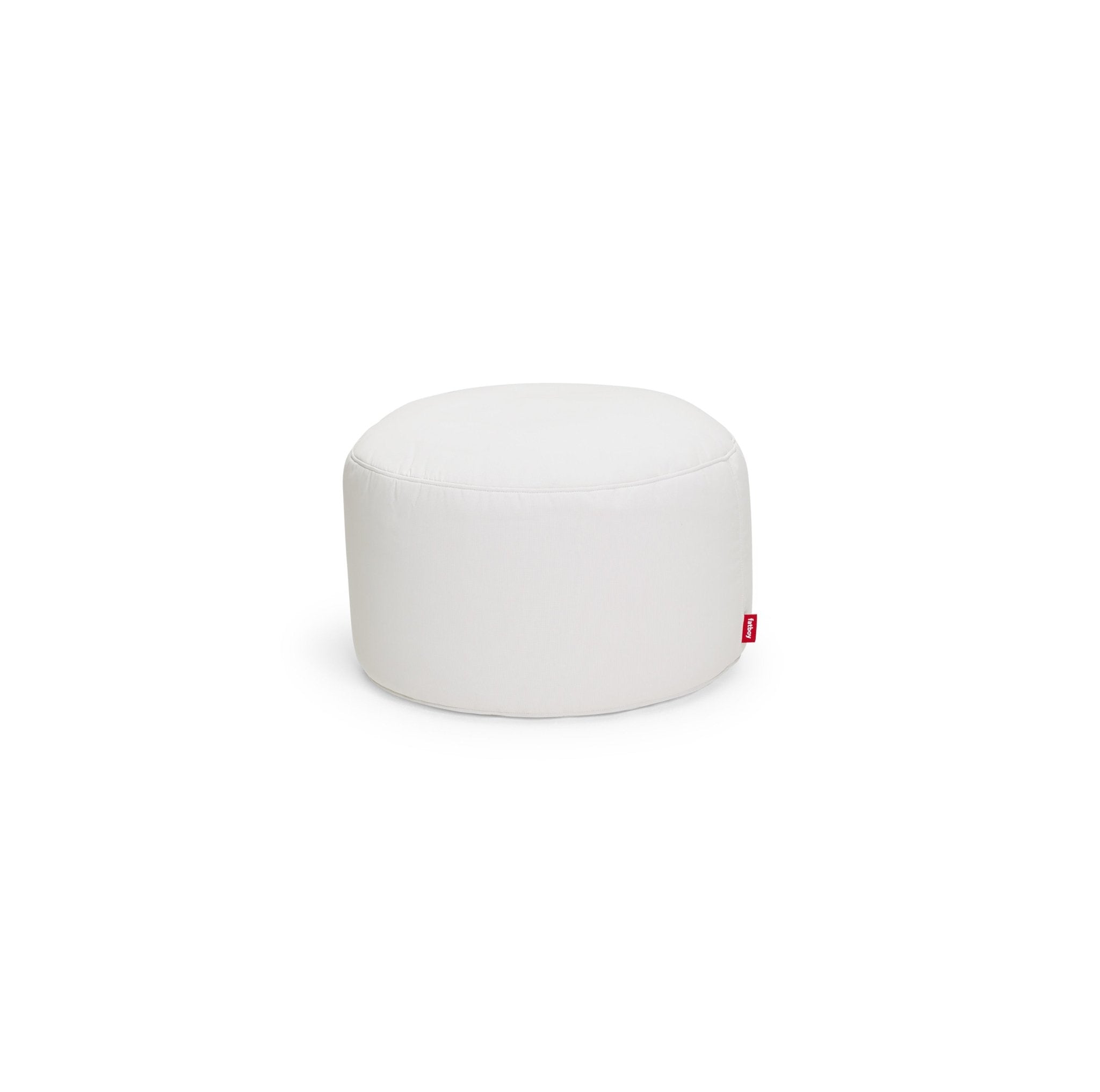 Point Large Outdoor Pouf - Natural White