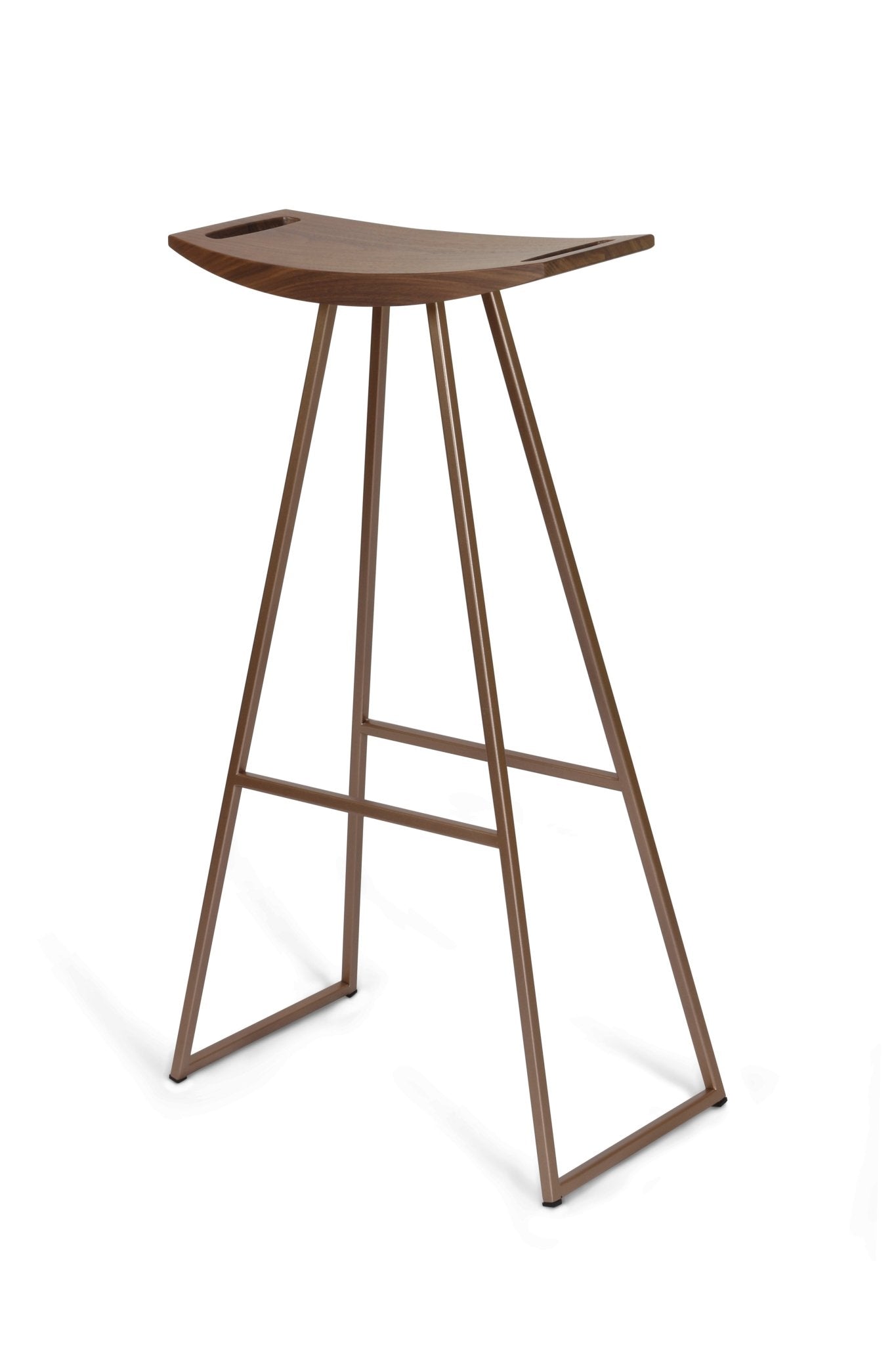 Roberts Bar Stool - Walnut / Rose Copper