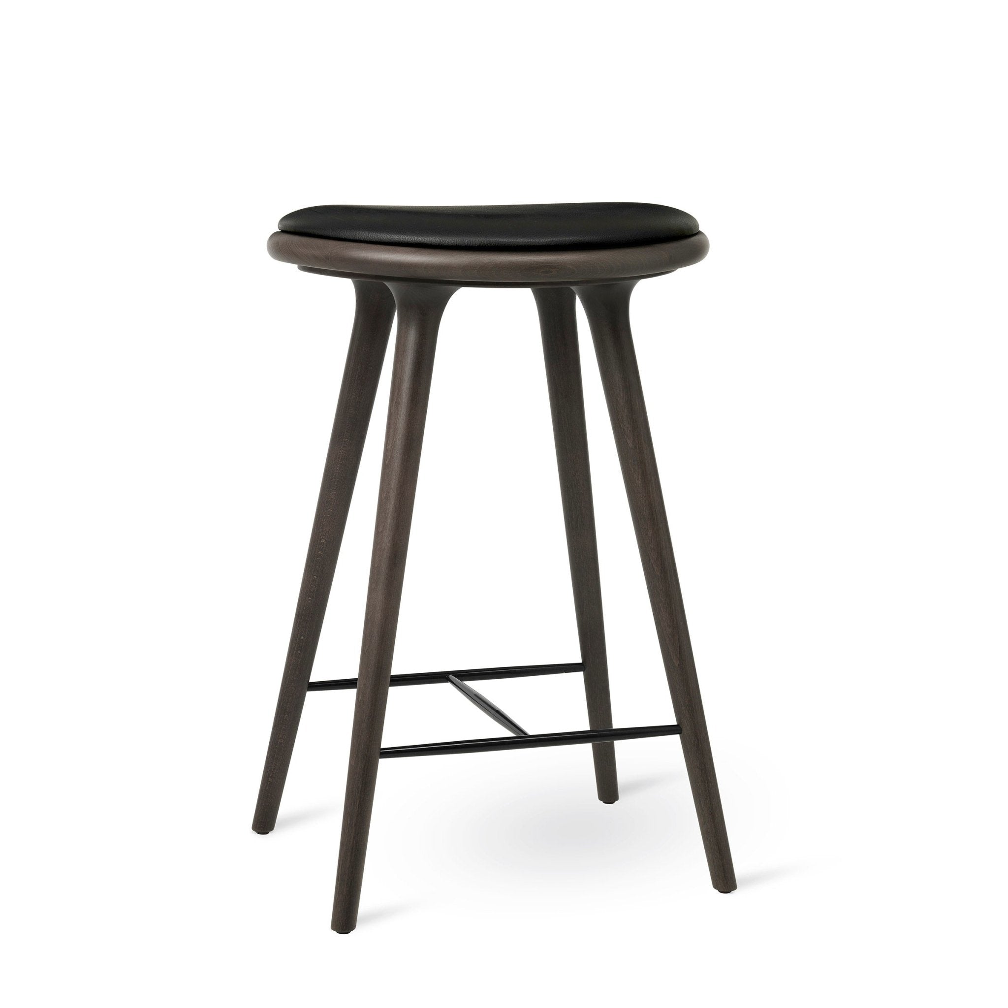 Space Stools - Sirka Grey Stain Beech - Counter Stool: 27.2"H