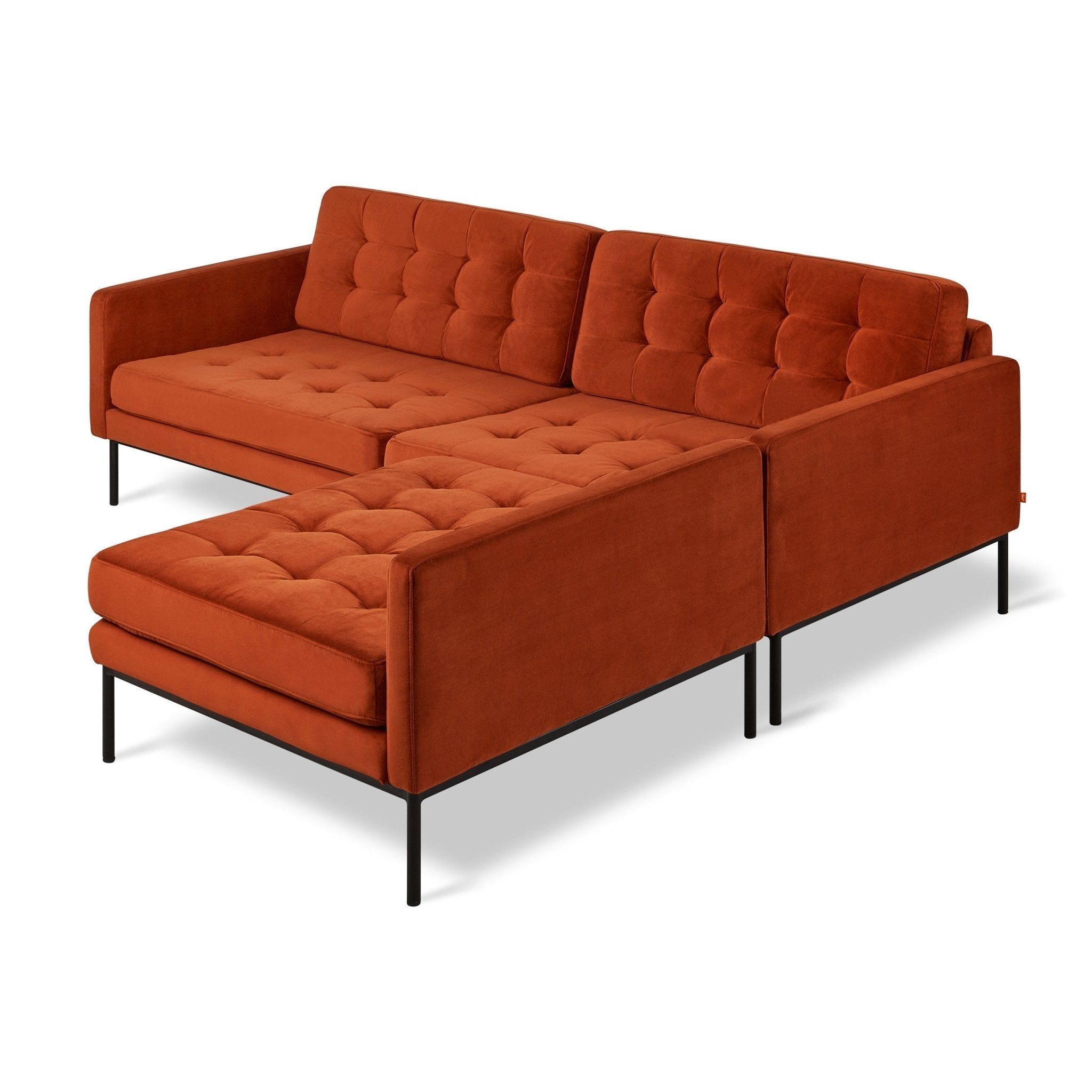 Towne Bi-Sectional - Velvet Russet