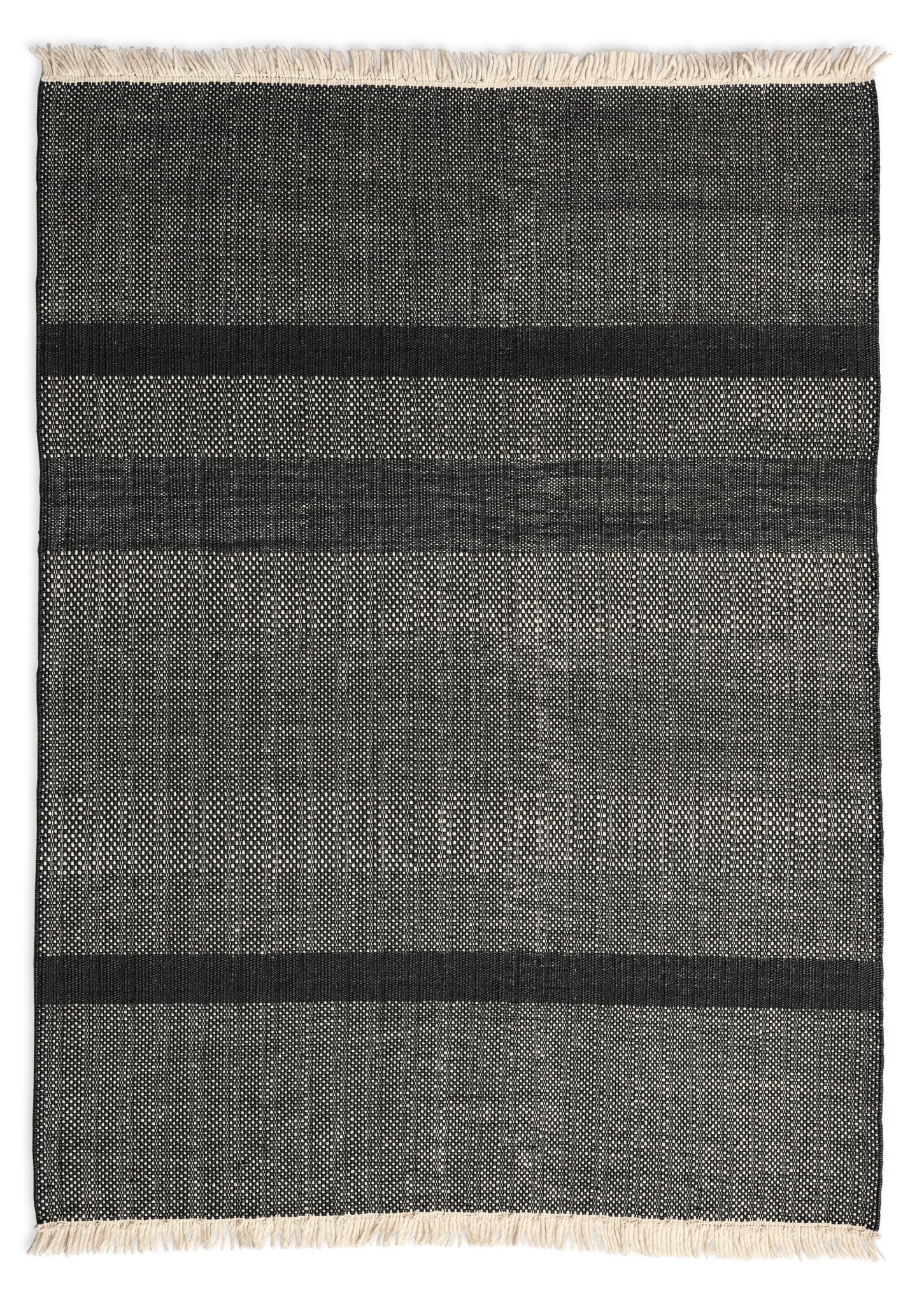 Tres Textured Rug - 6'7''x9'10" / Black