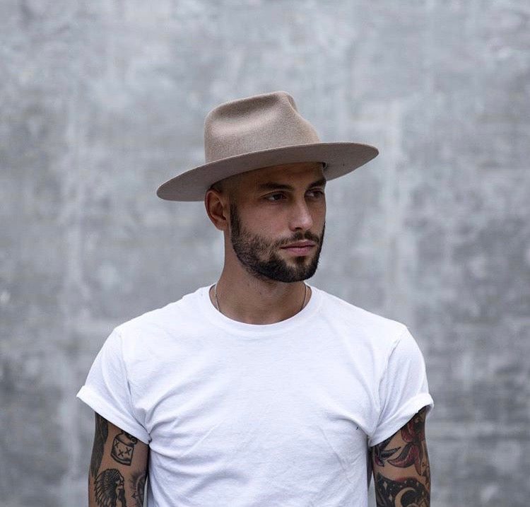 Dylan Wide Brim Hat: Tan – Grifter Company