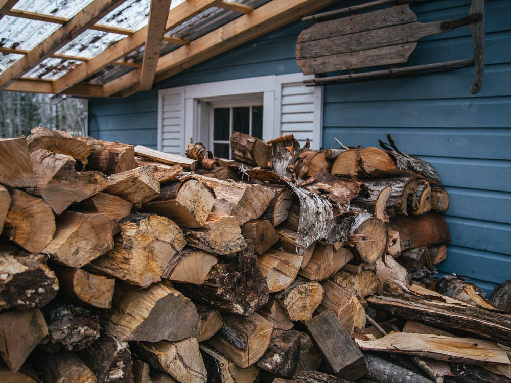 firewood pile