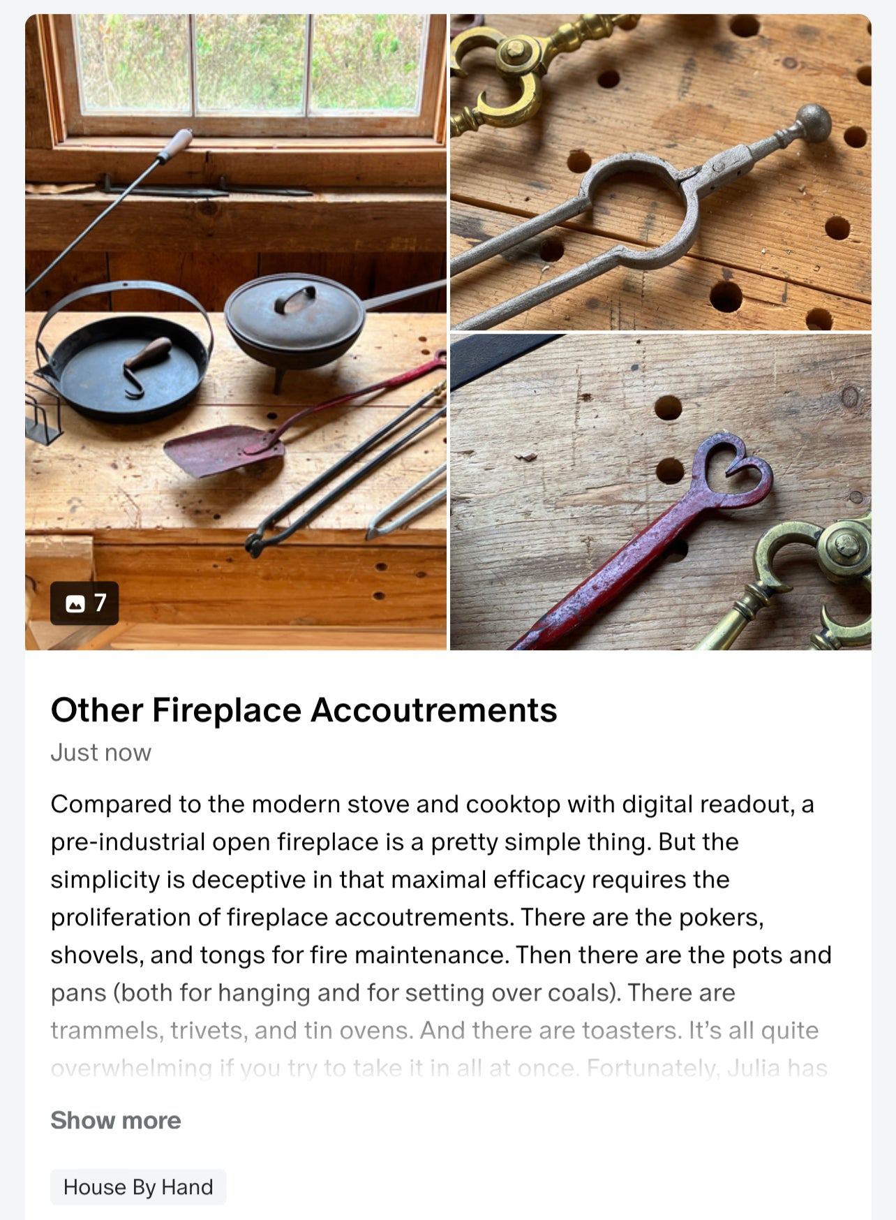 Other Fireplace Accoutrements – Mortise & Tenon Magazine