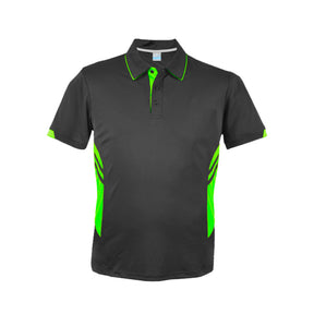 neon green polo t shirt