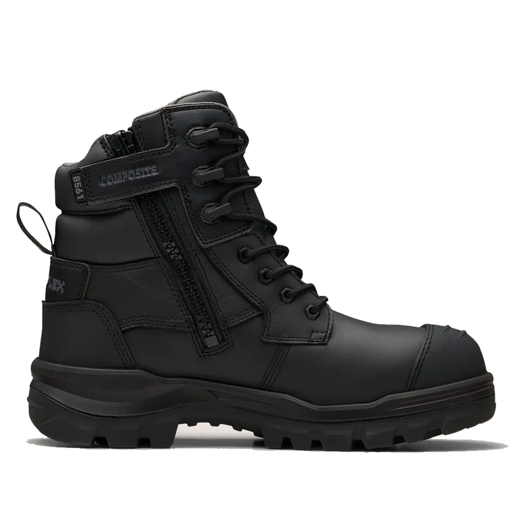 HIGH ZIP SIDE - ROTOFLEX WORK BOOT - BLACK - 8561