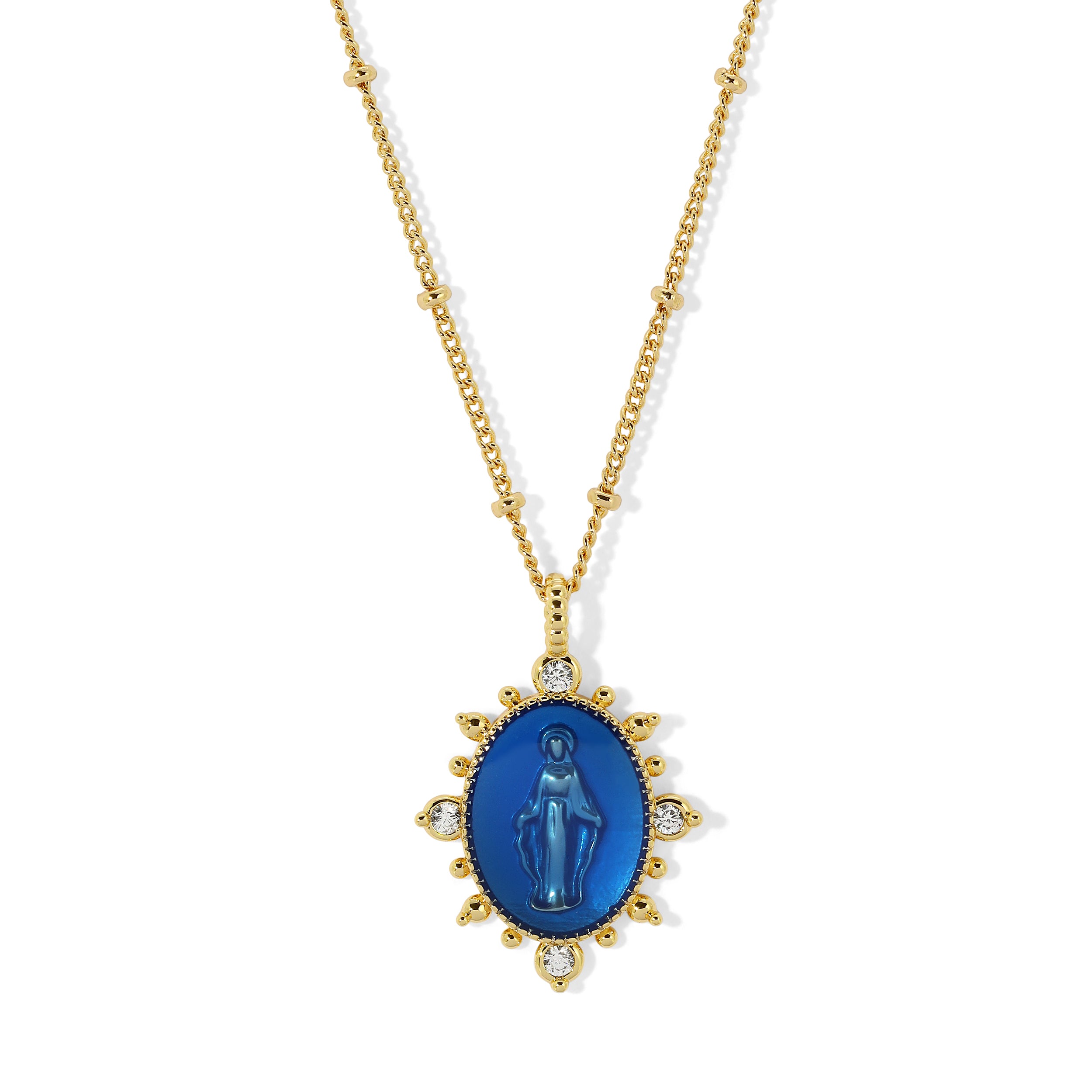 Lady Lourdes Necklace in True Blue
