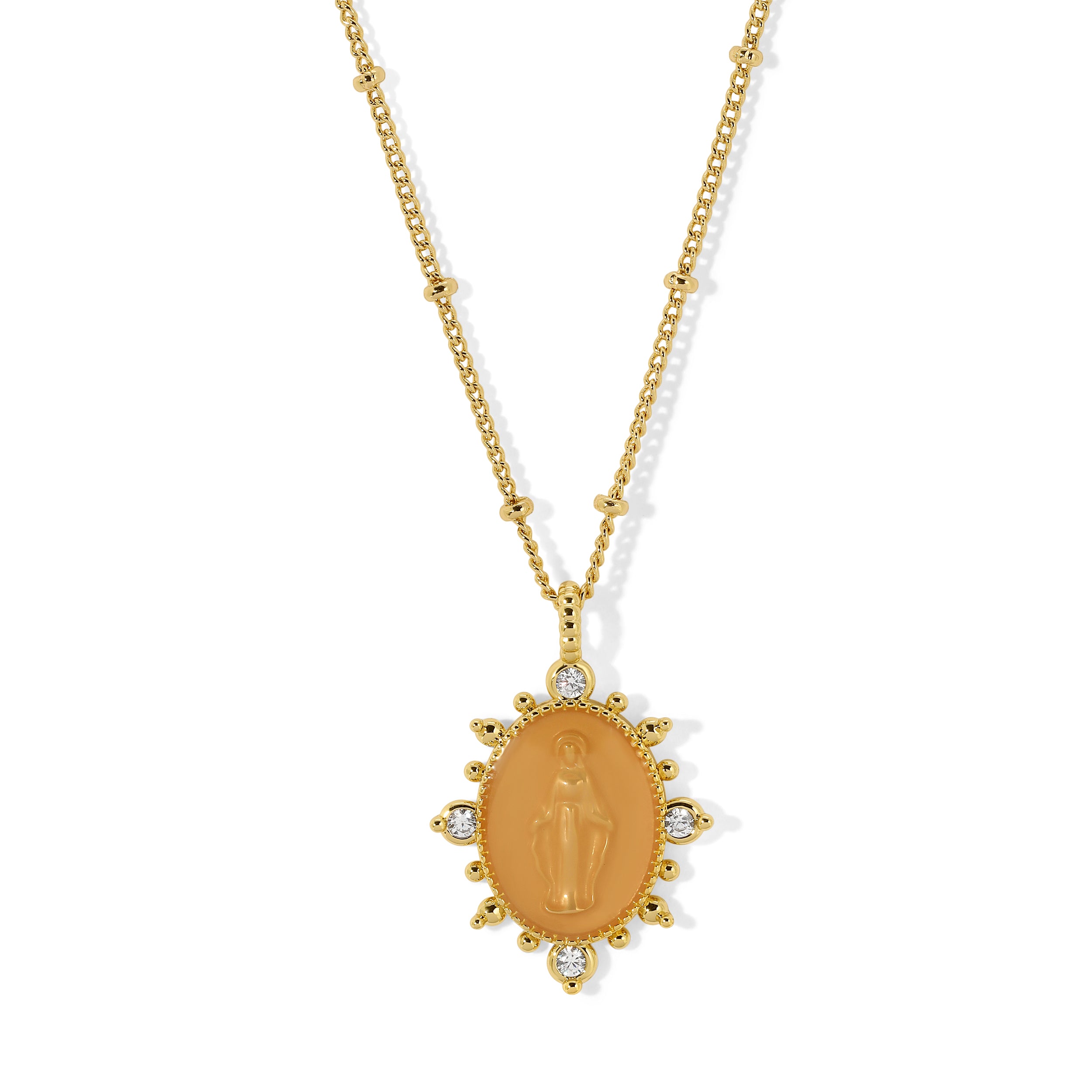 Lady Lourdes Necklace in Nude